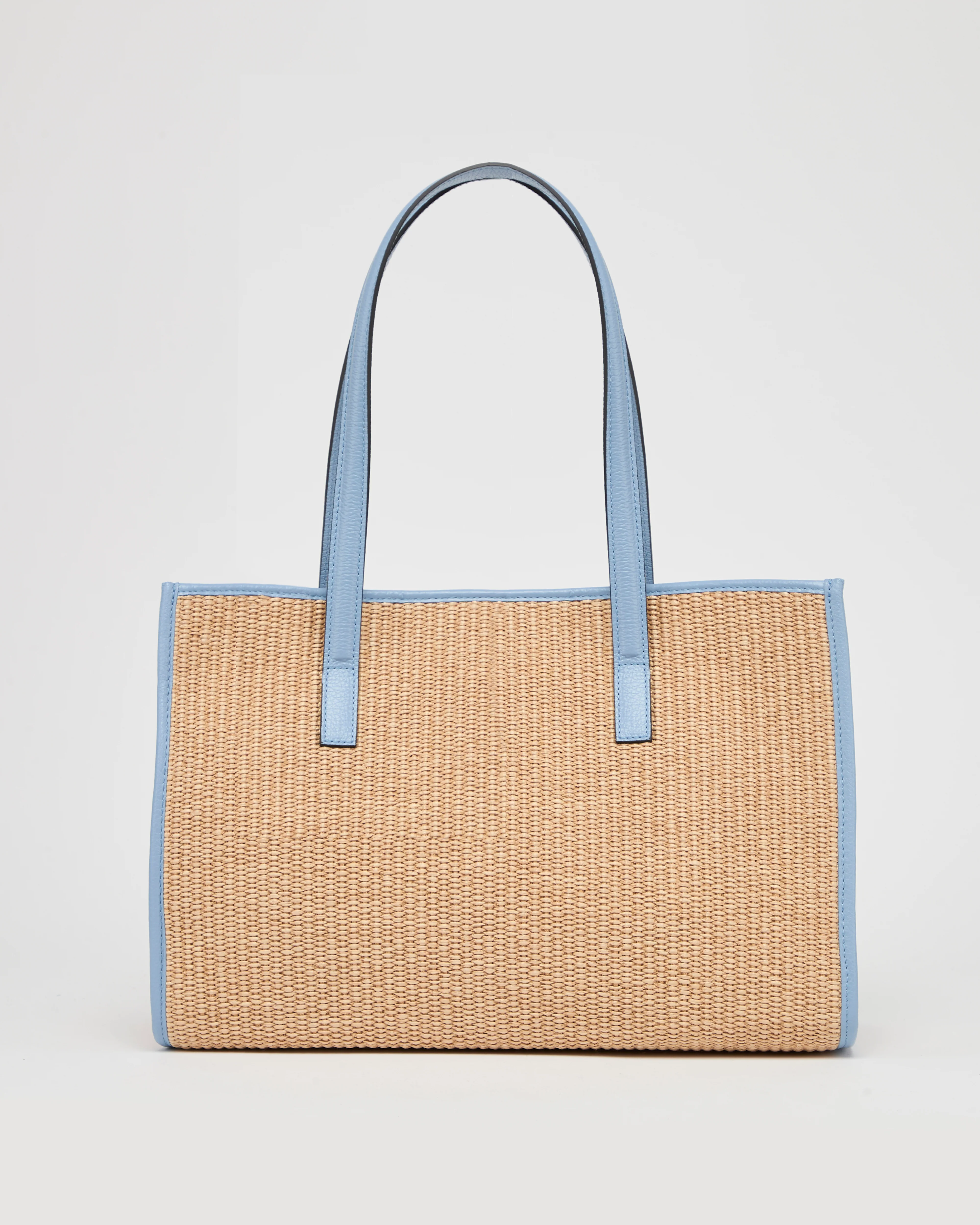 Camille raffia baby blue