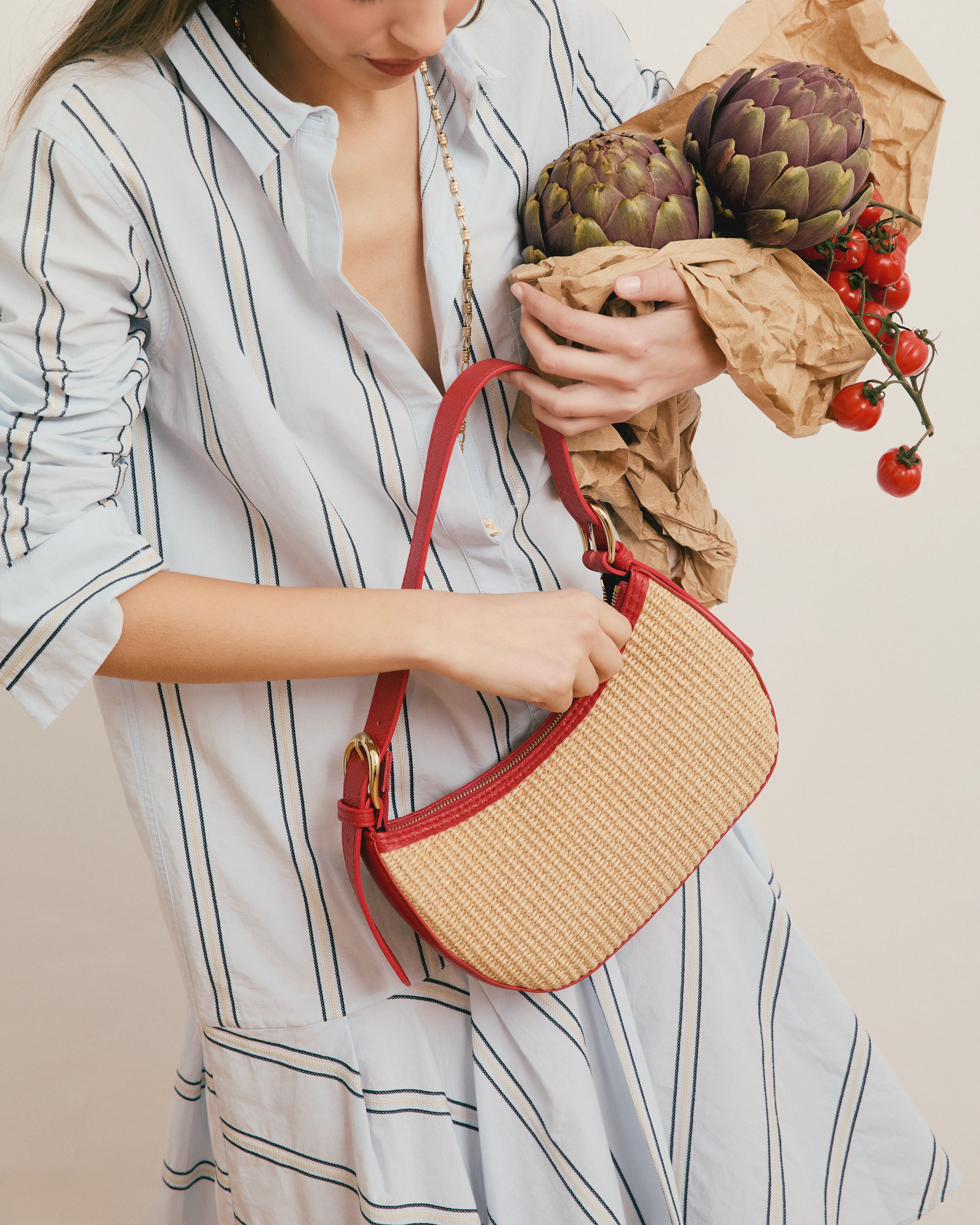 Hélène raffia red - Image 3