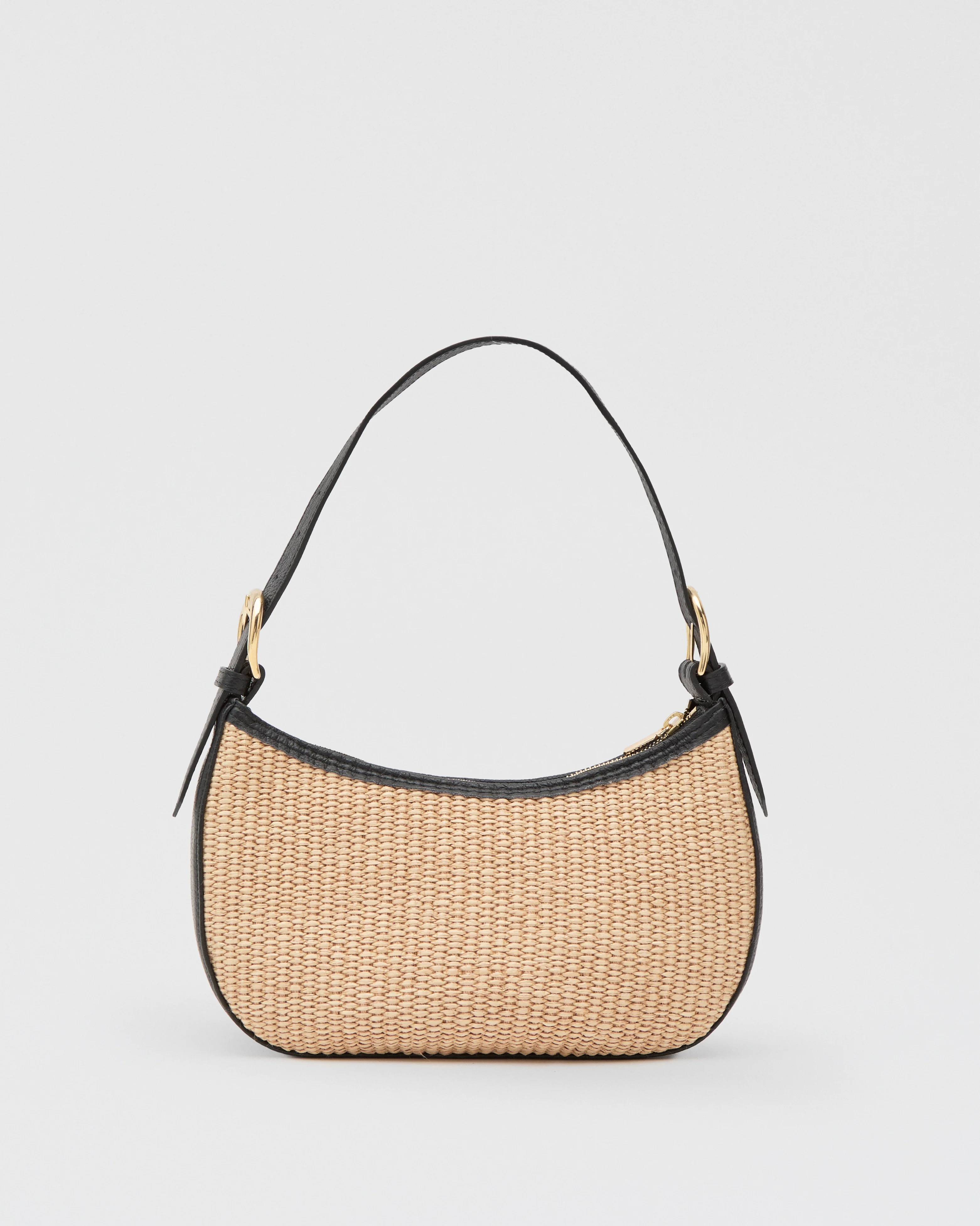 Helene raffia black