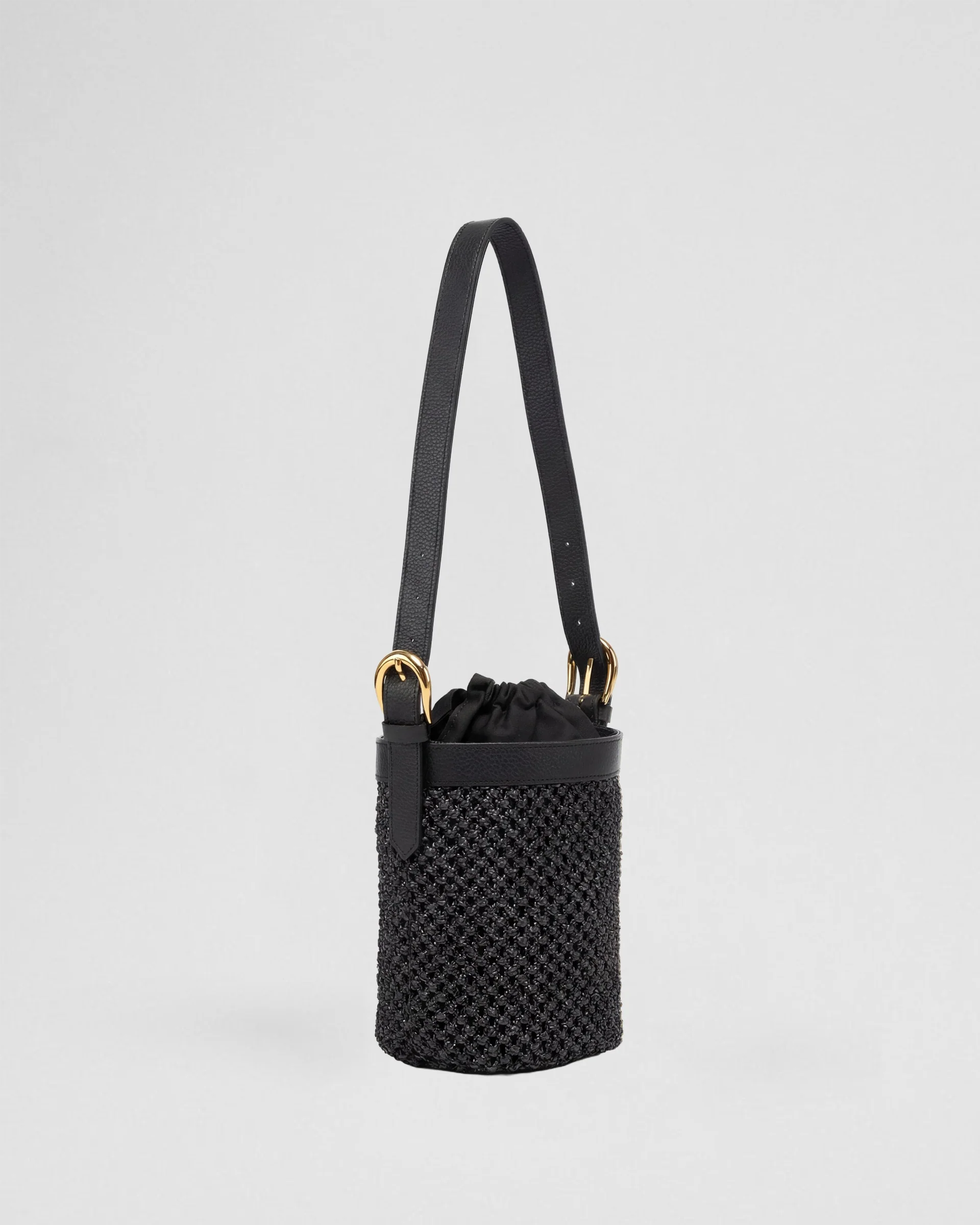 Huguette raffia black