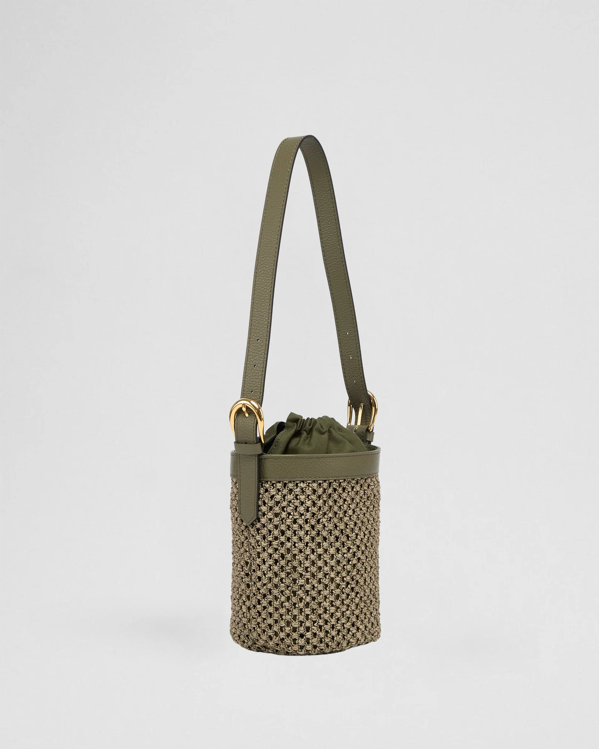 Huguette raffia green