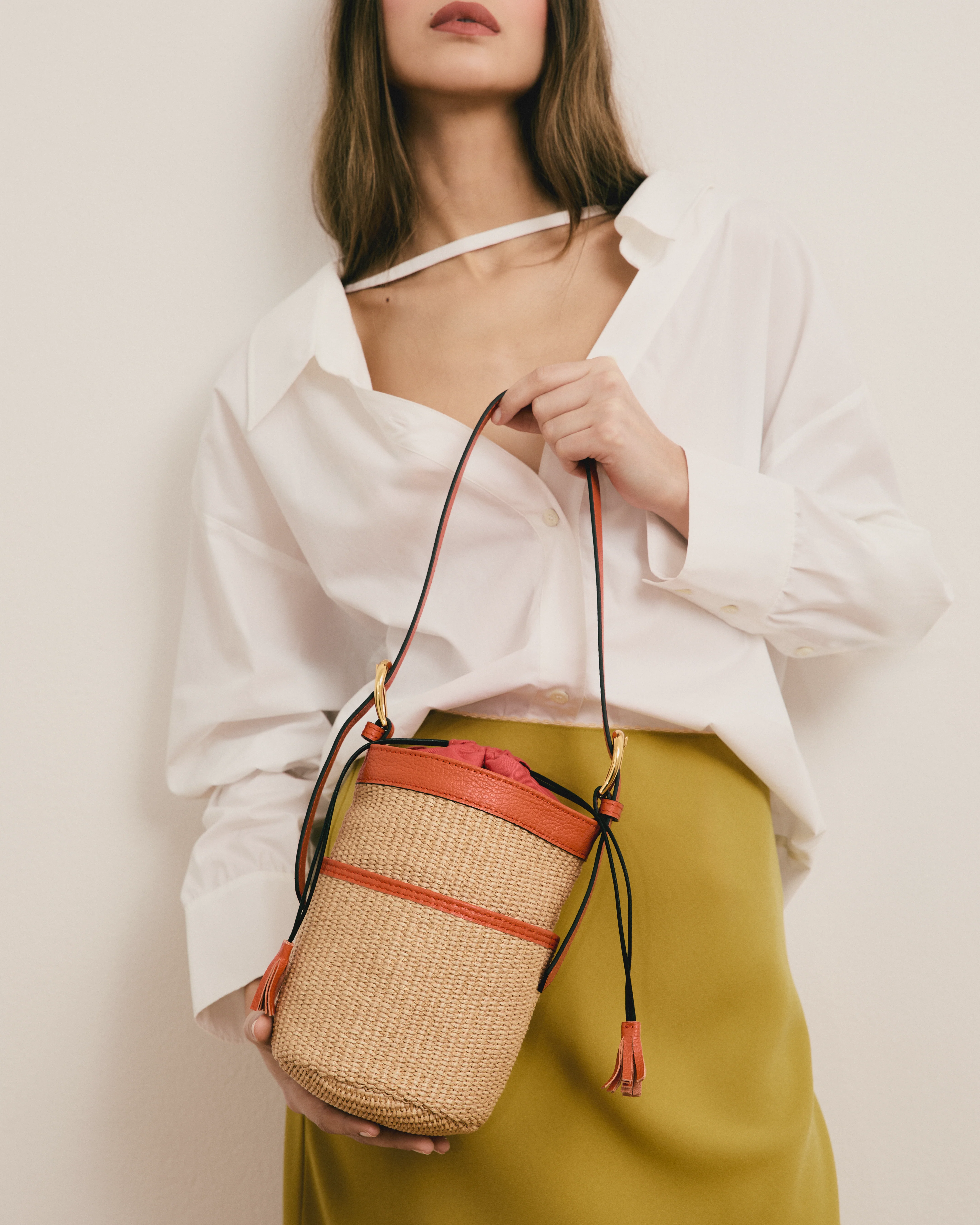 Léonie raffia orange - Image 3