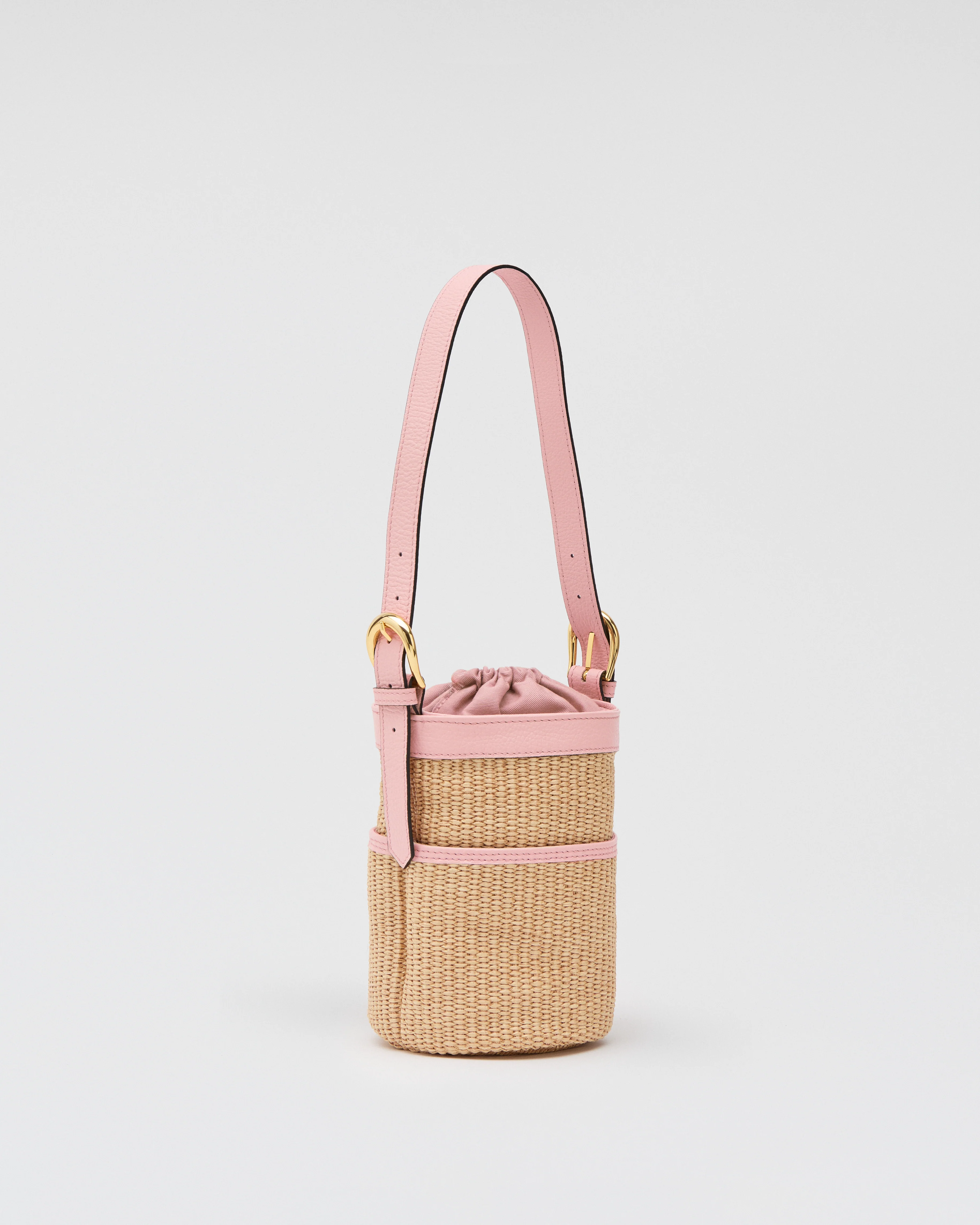 Léonie raffia pink