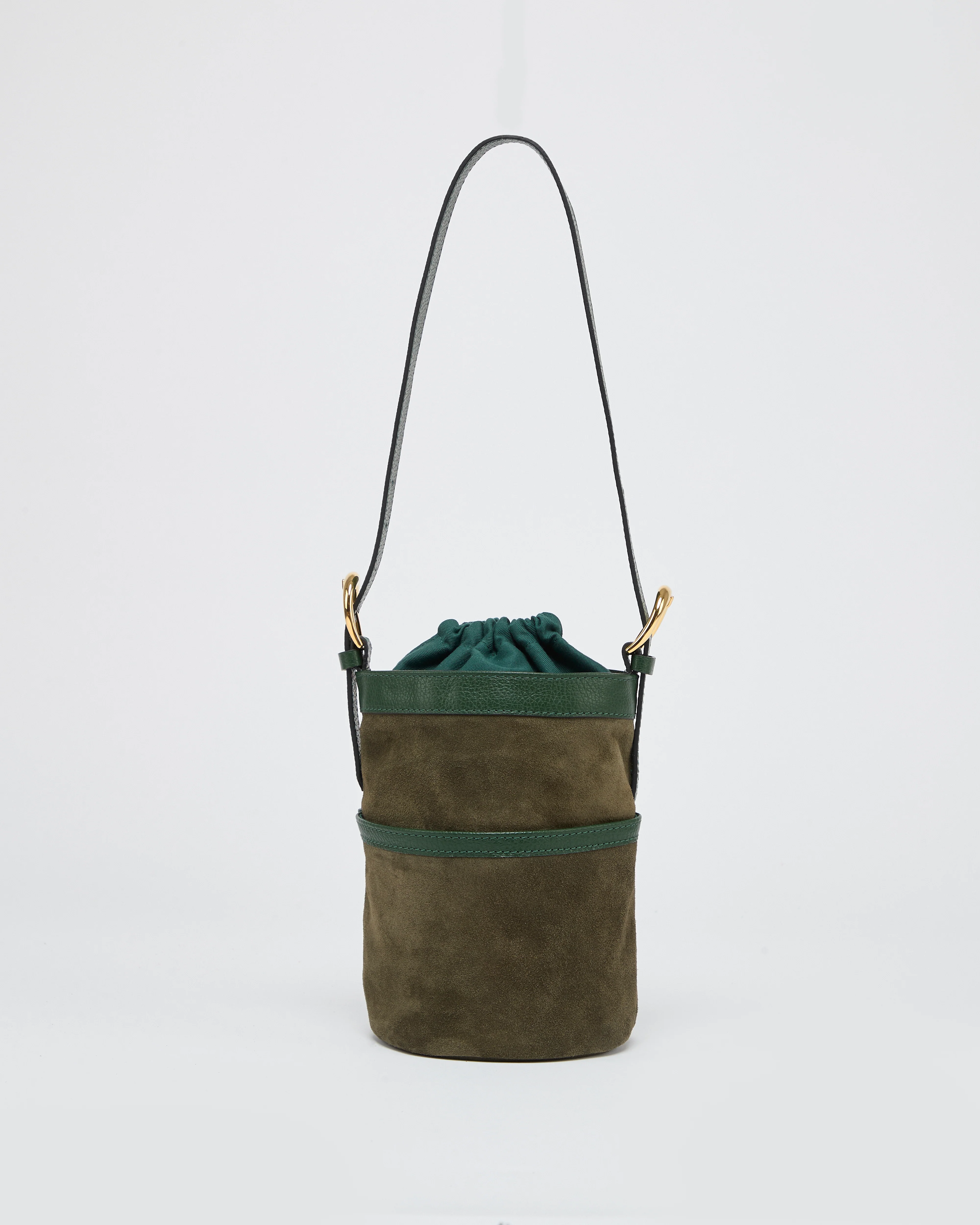 Léonie suede green