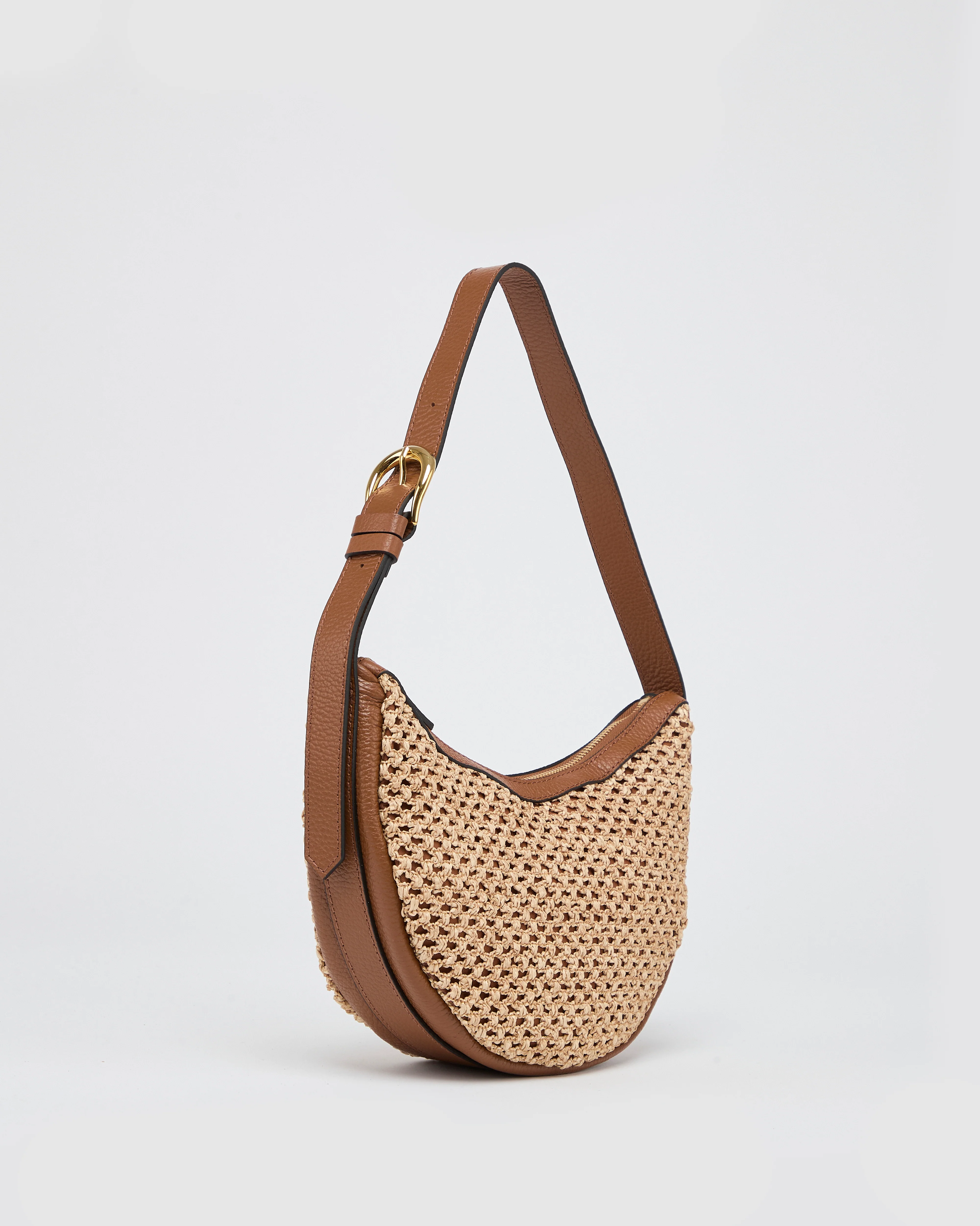 Lou raffia camel
