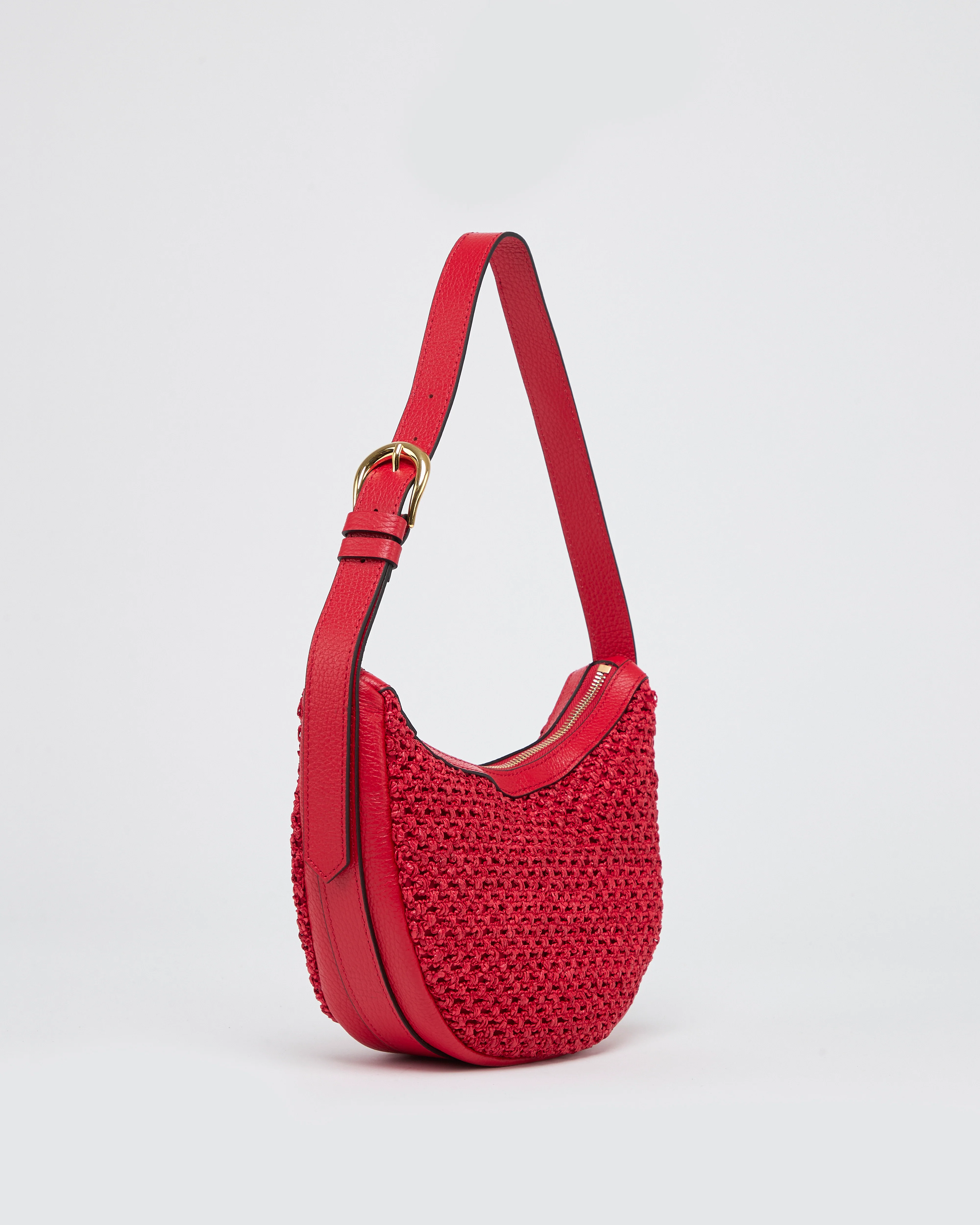 Lou raffia red