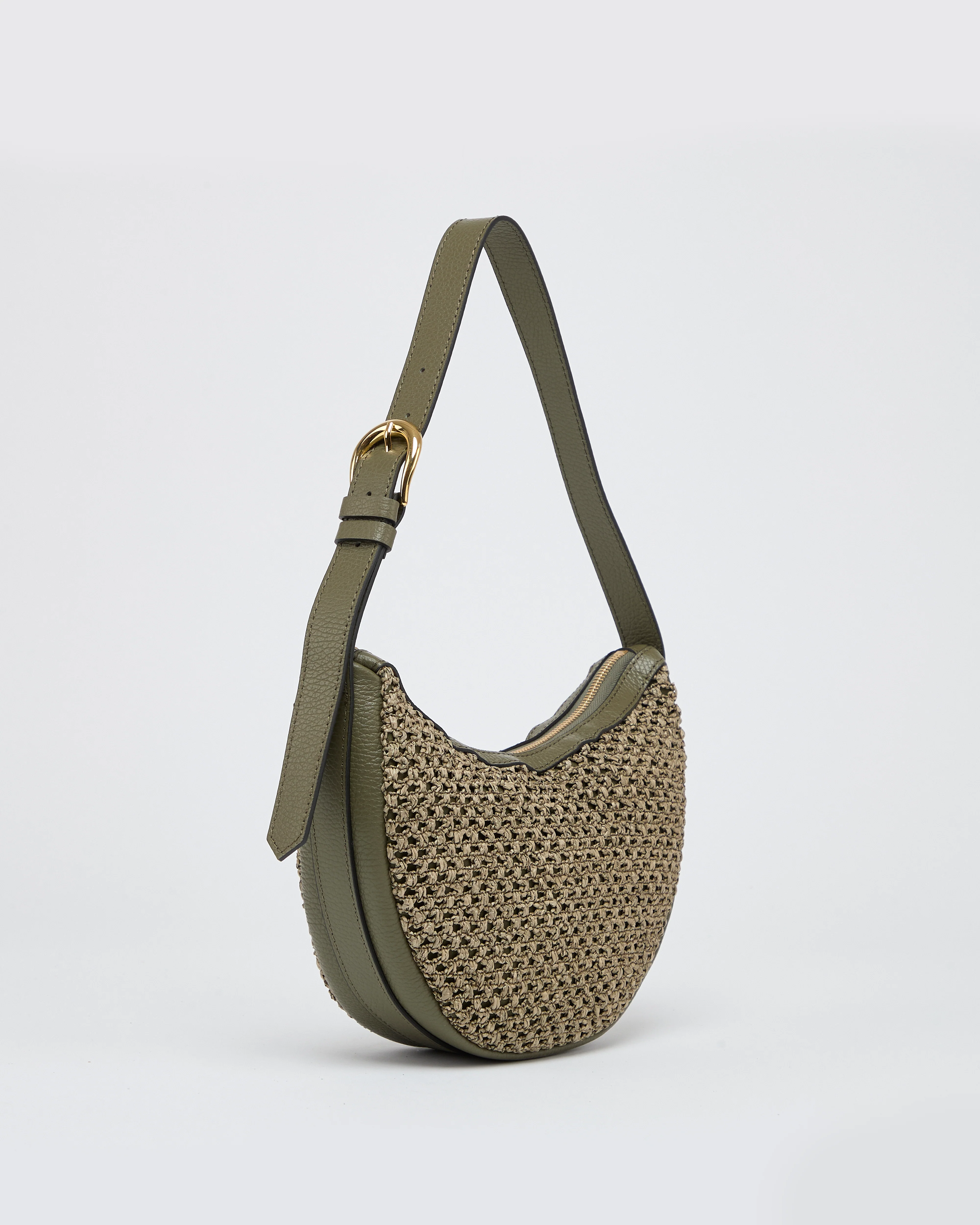 Lou raffia green