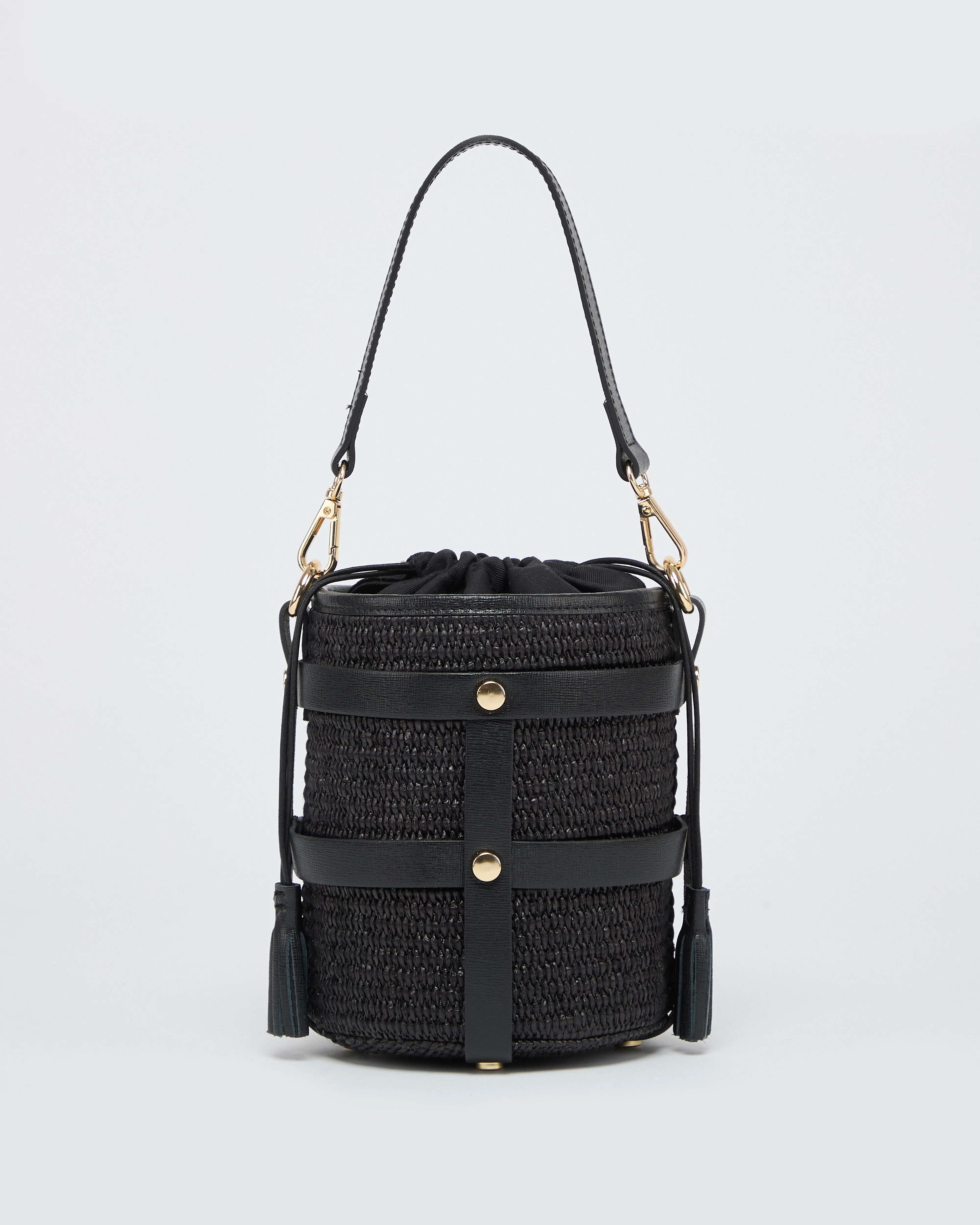 Lucie raffia total black - Image 2