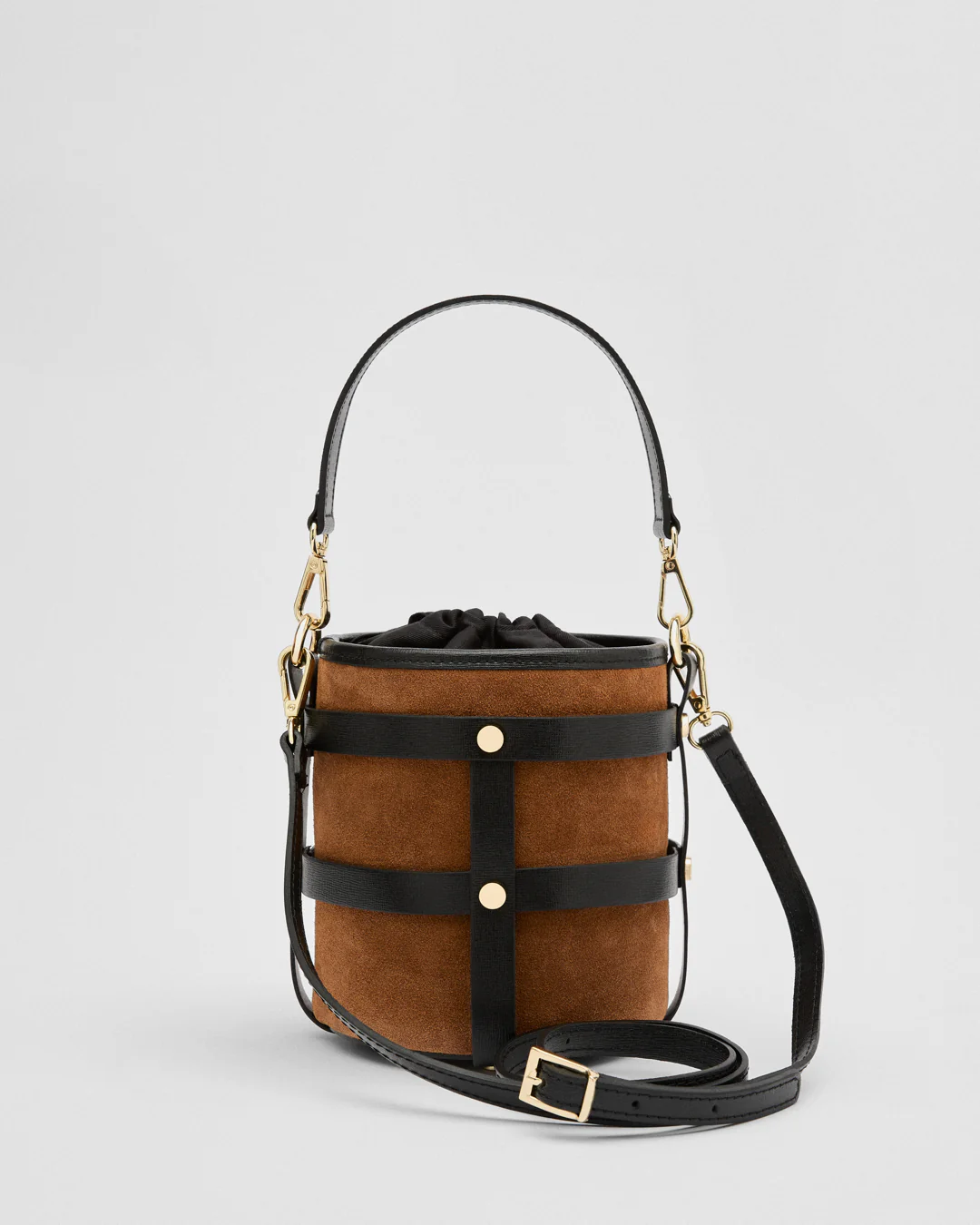 Lucie suede camel black - Image 2