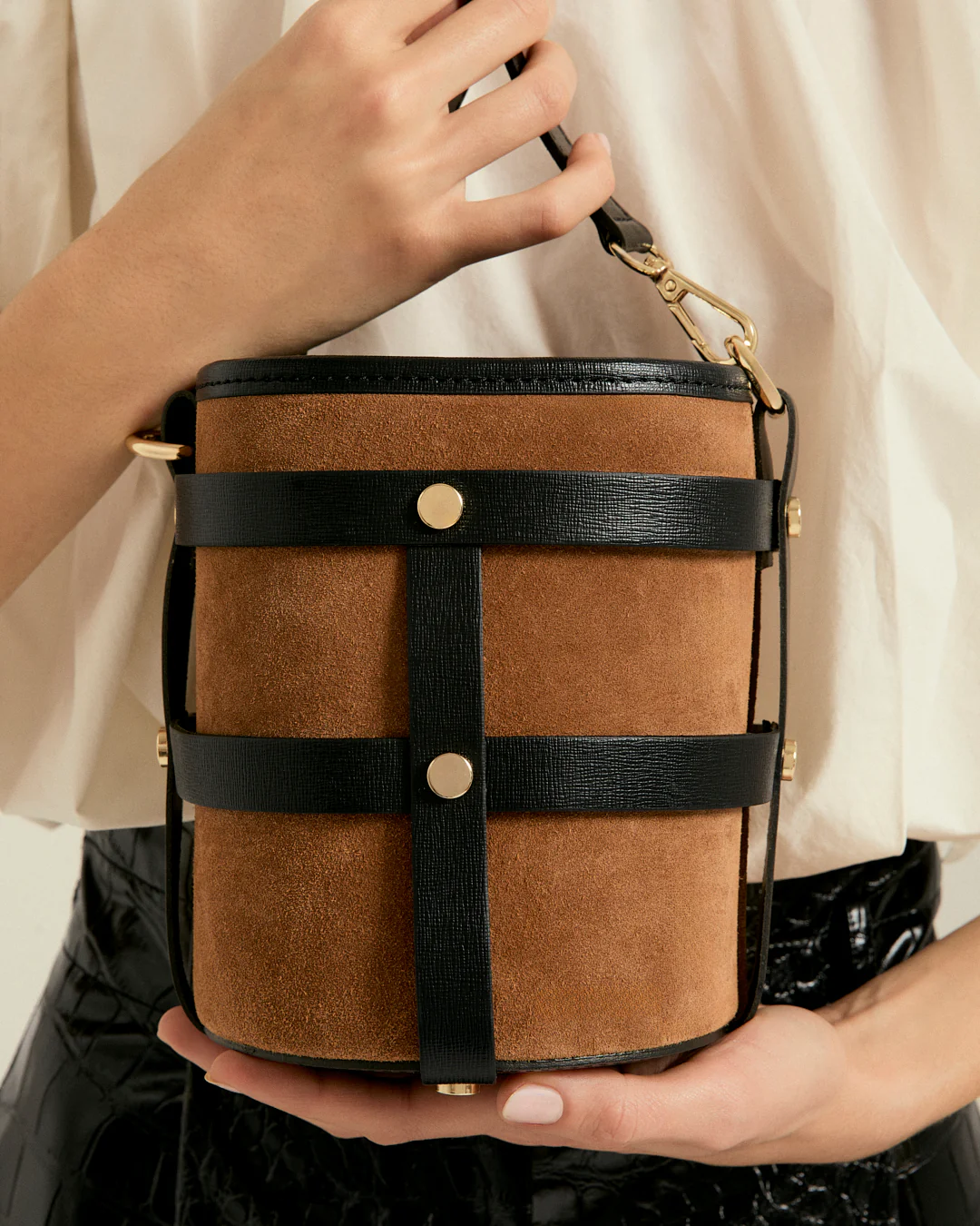 Lucie suede total camel - Image 4