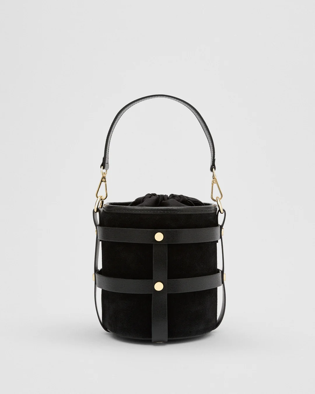 Lucie suede total black
