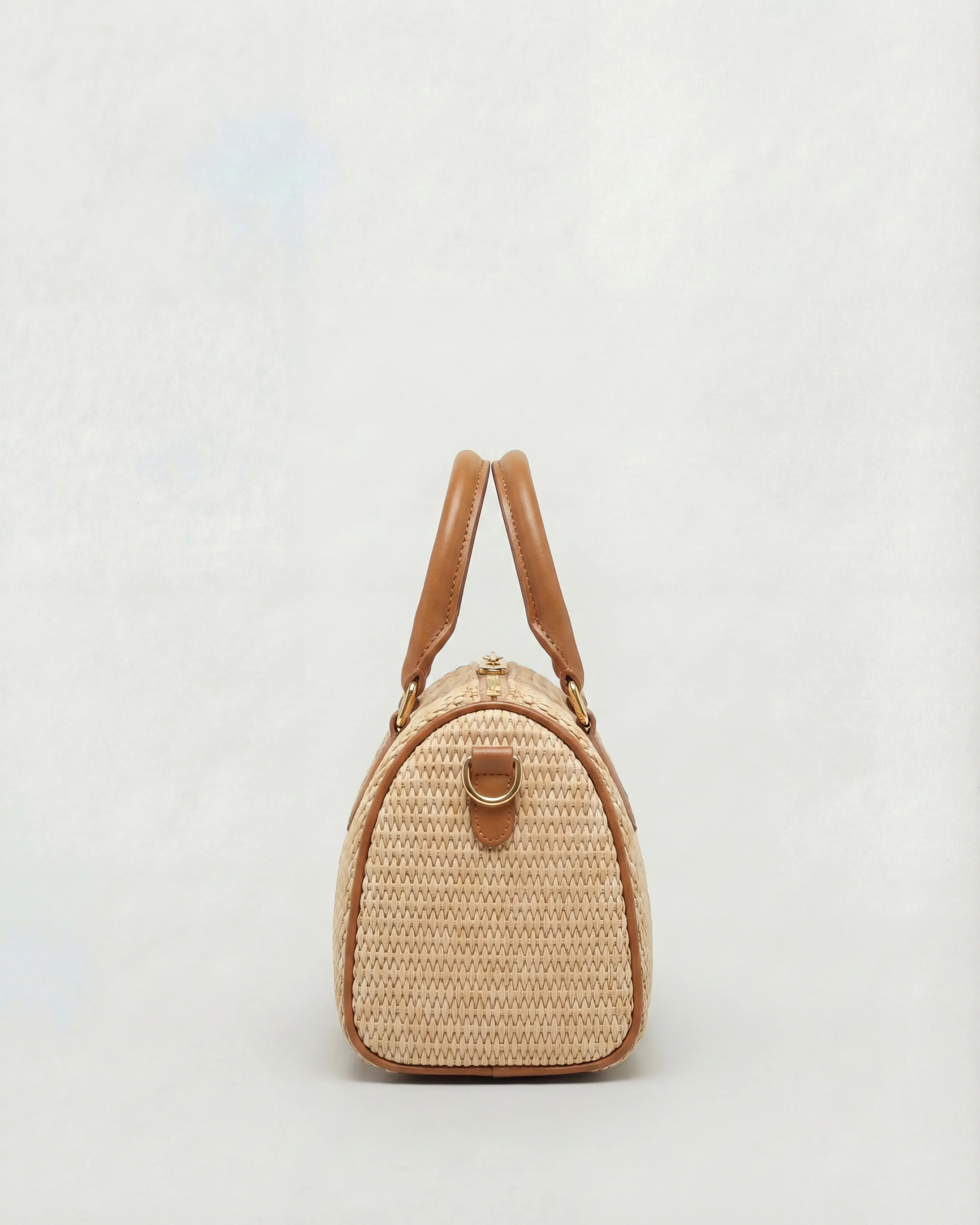 Mini Béatrice raffia camel - Image 2