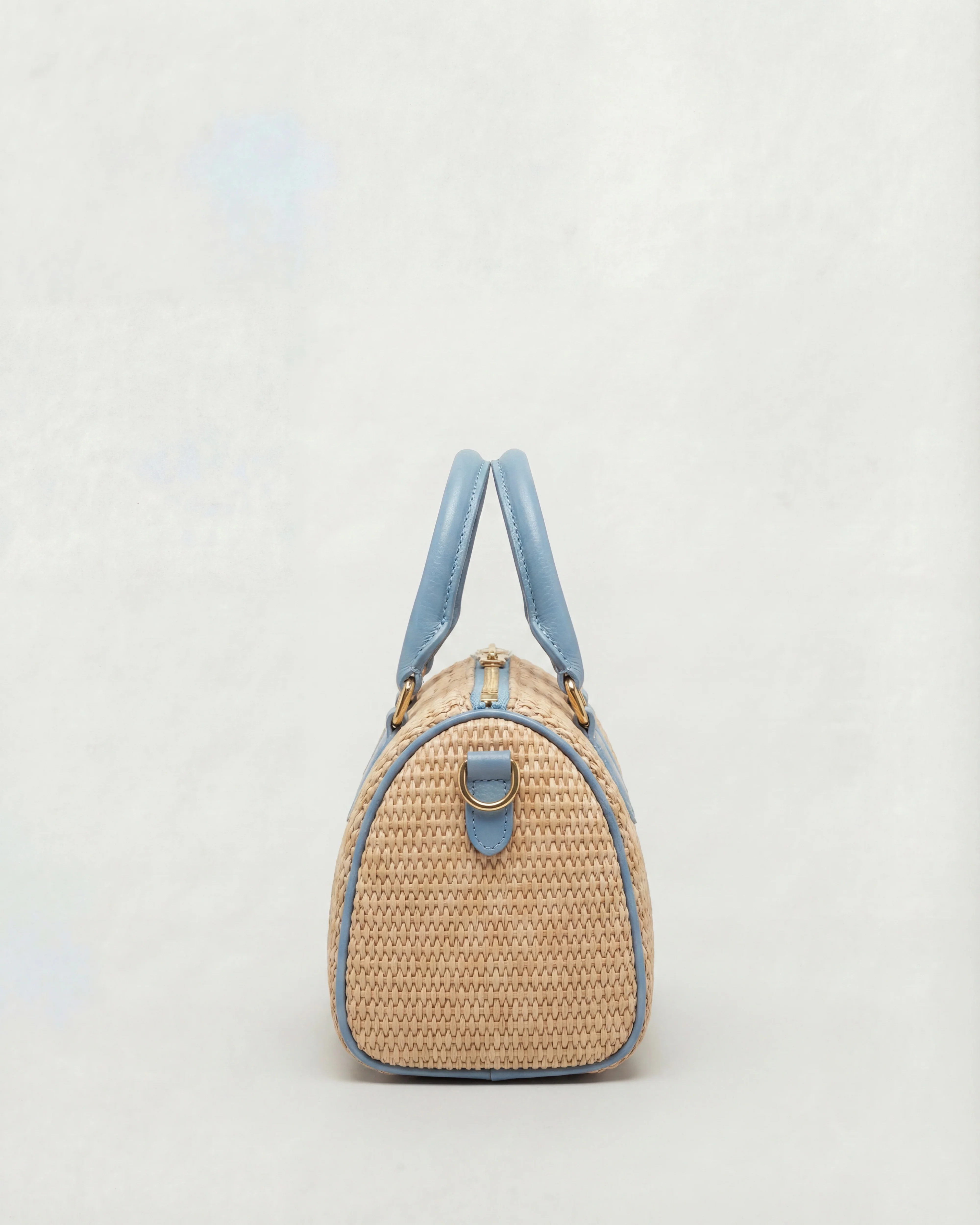 Mini Béatrice raffia blue - Image 2