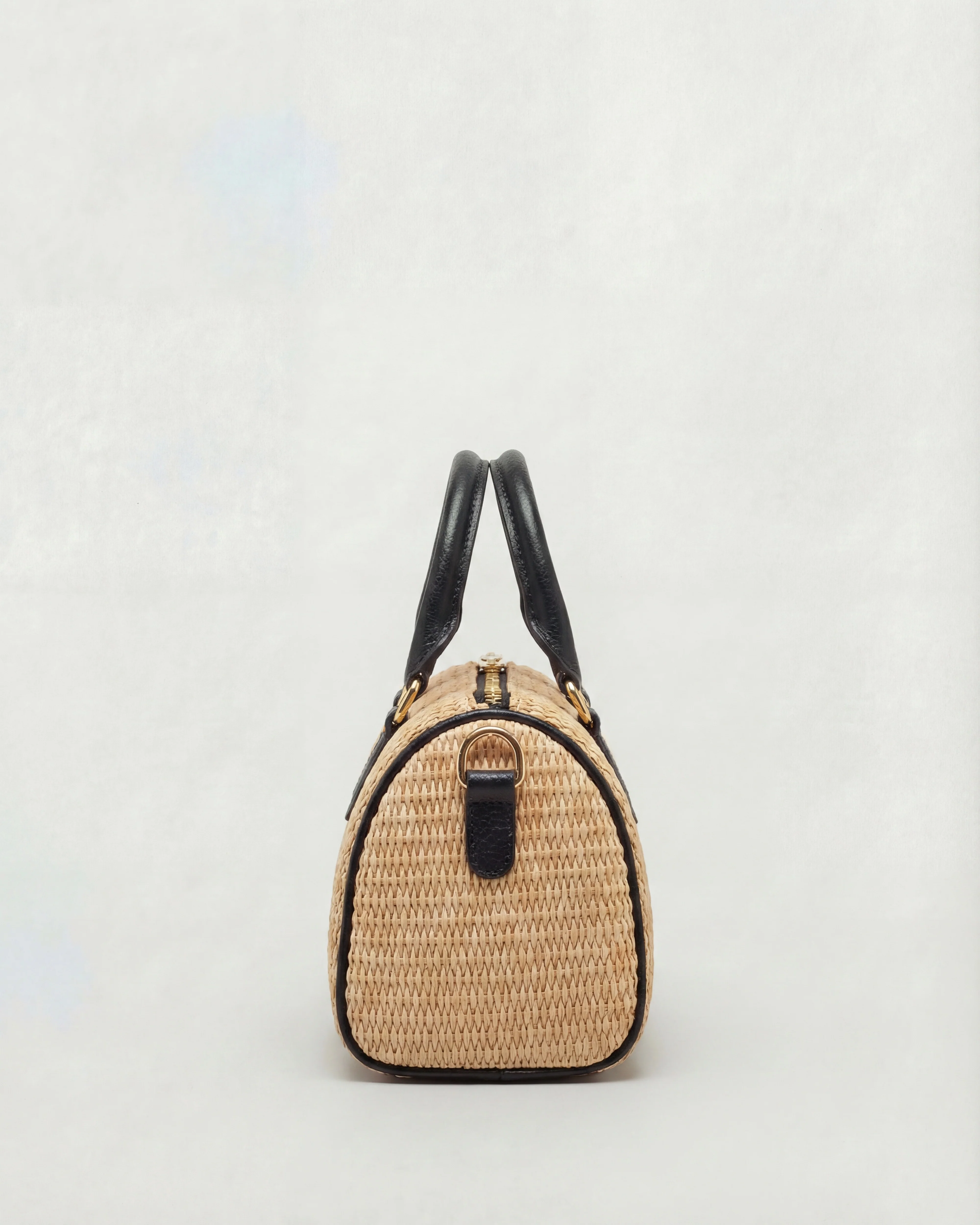 Mini Béatrice raffia black - Image 2