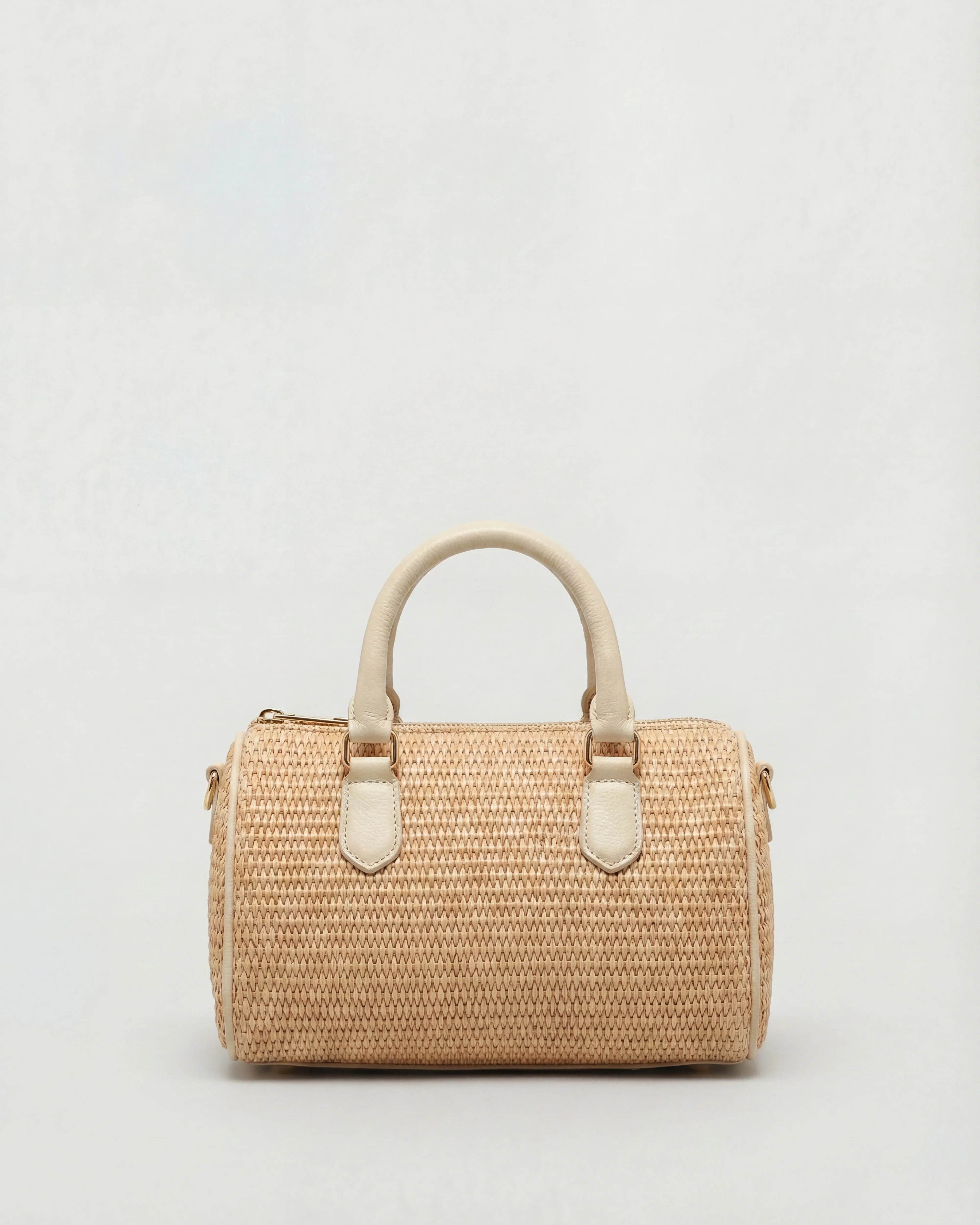 Mini Béatrice raffia cream