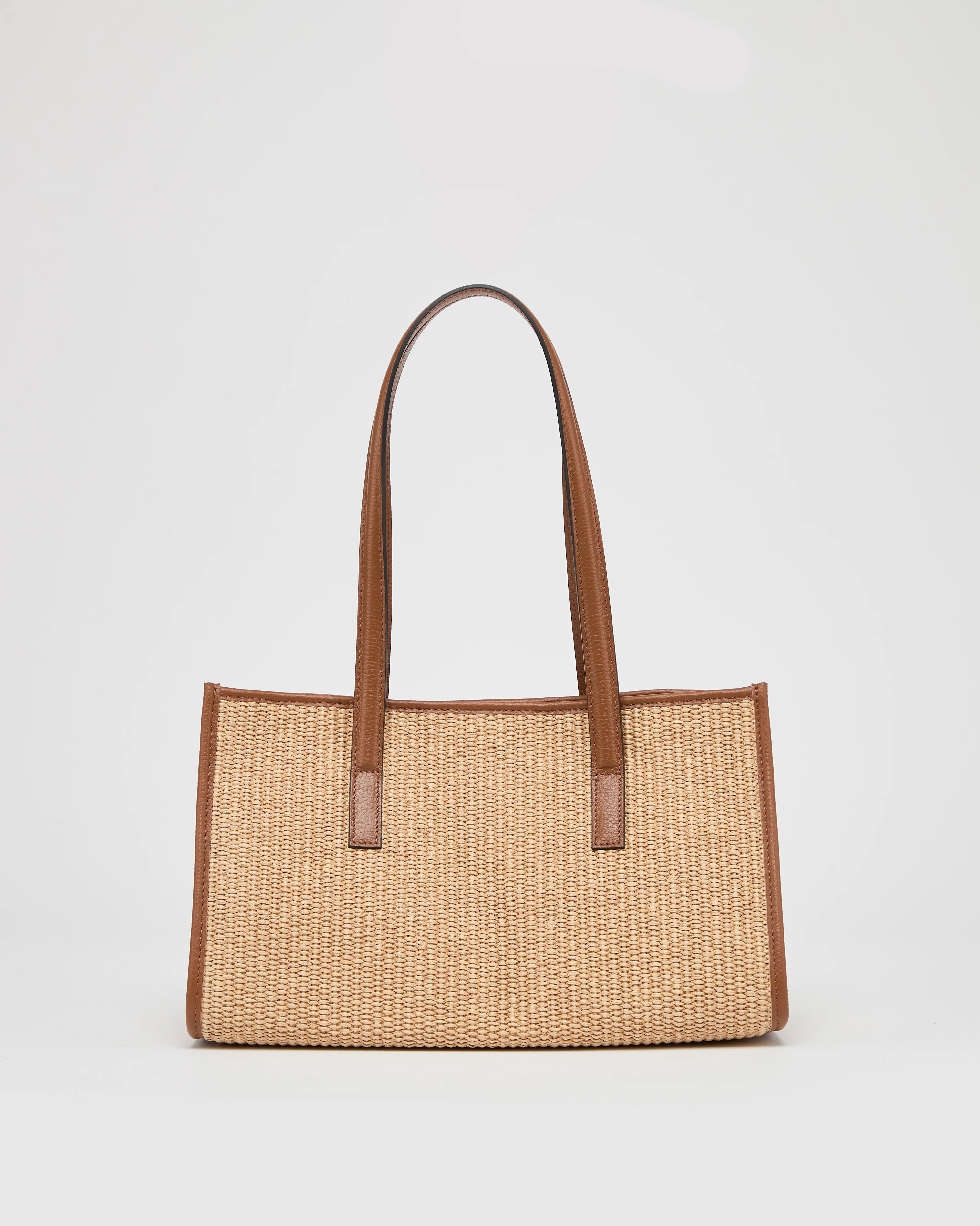 Mini Camille raffia camel
