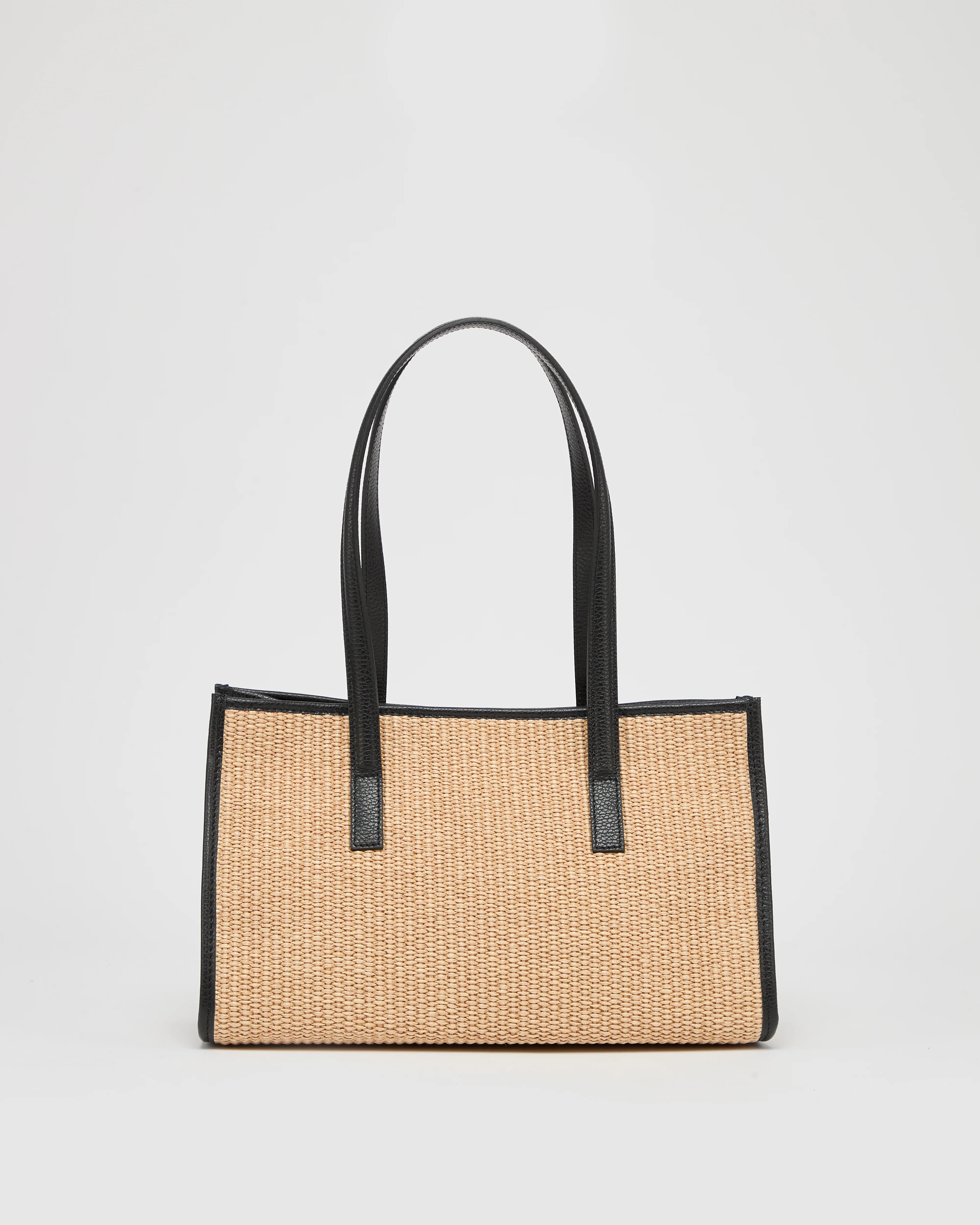 Mini Camille raffia black