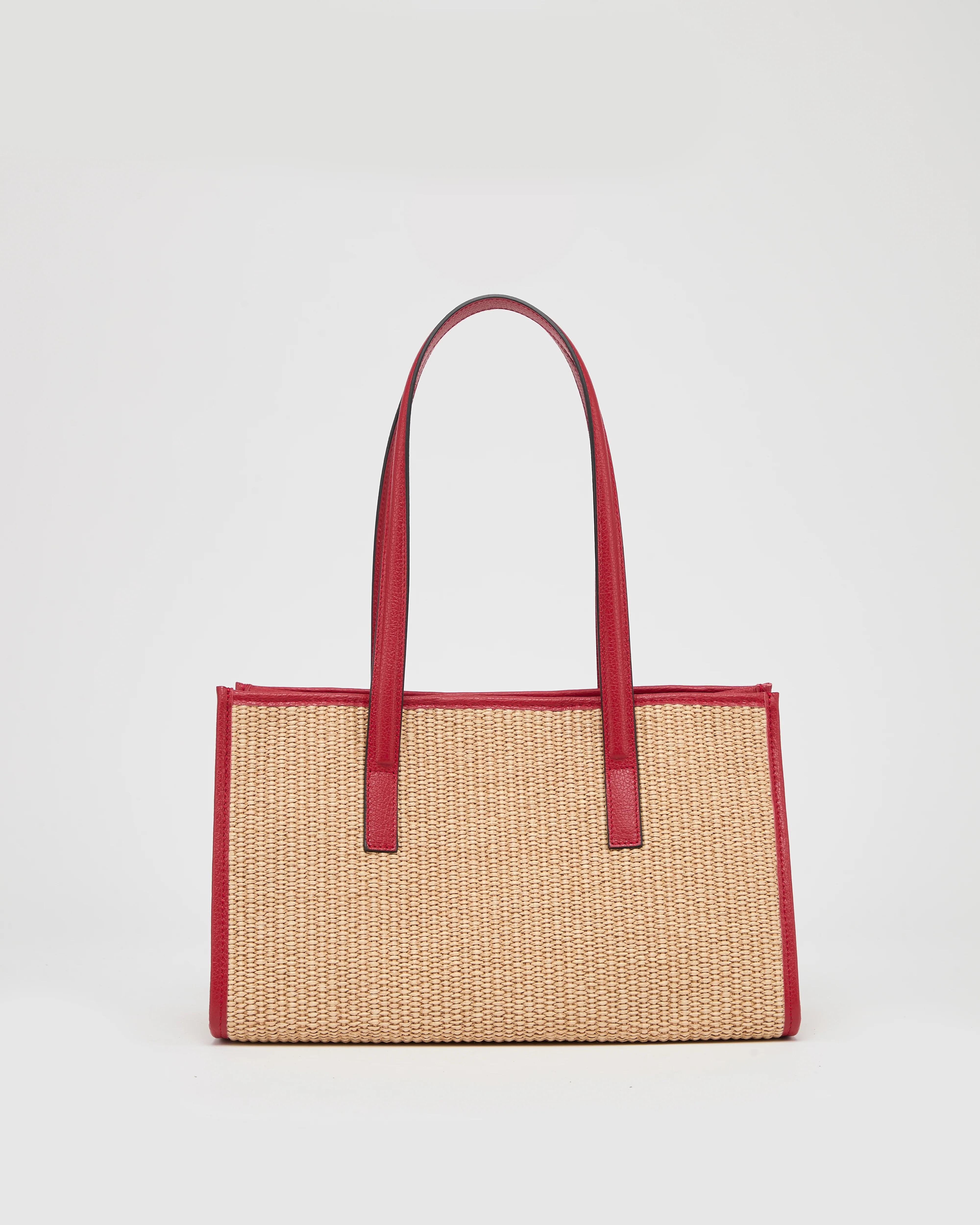 Mini Camille raffia red