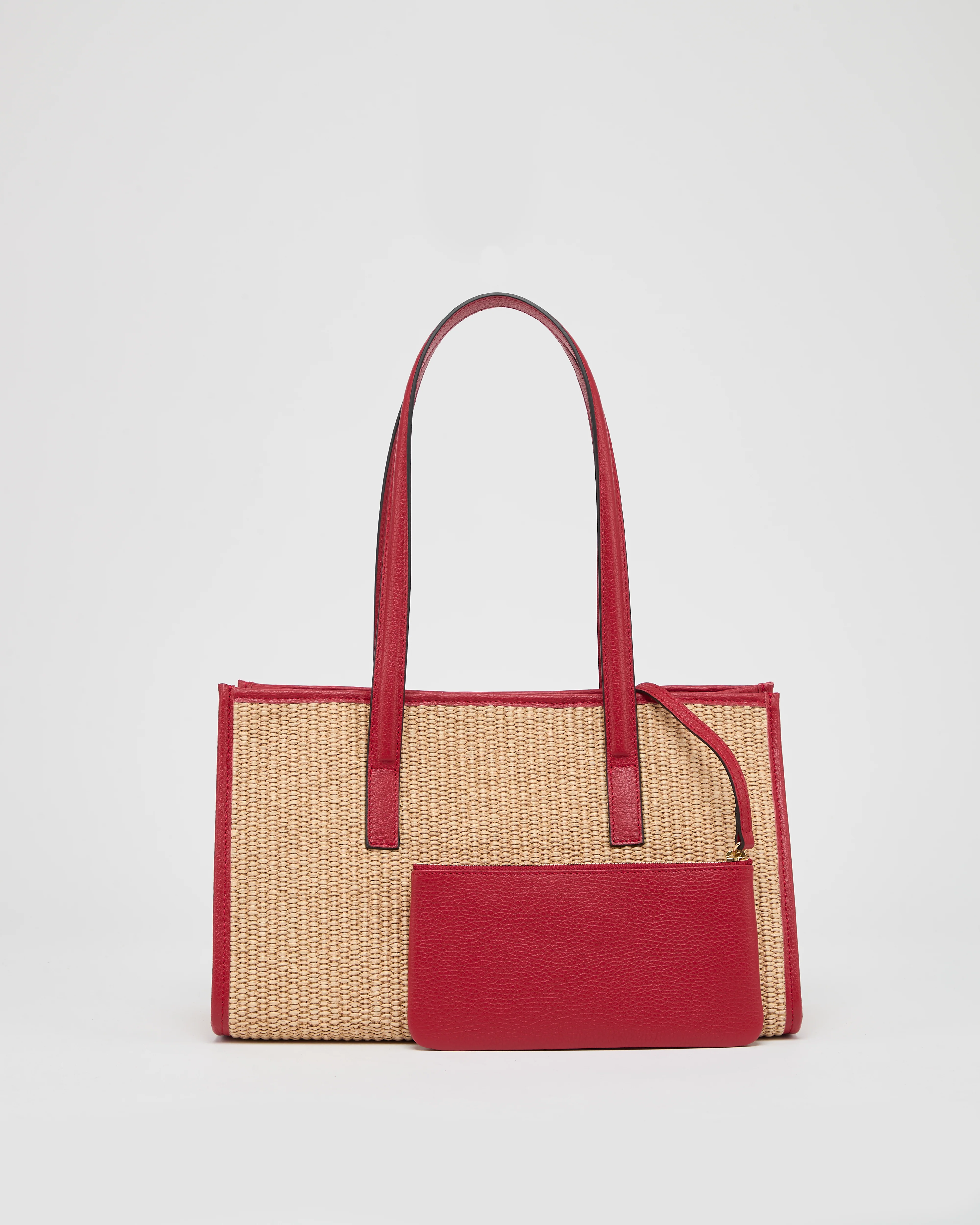 Mini Camille raffia red - Image 2