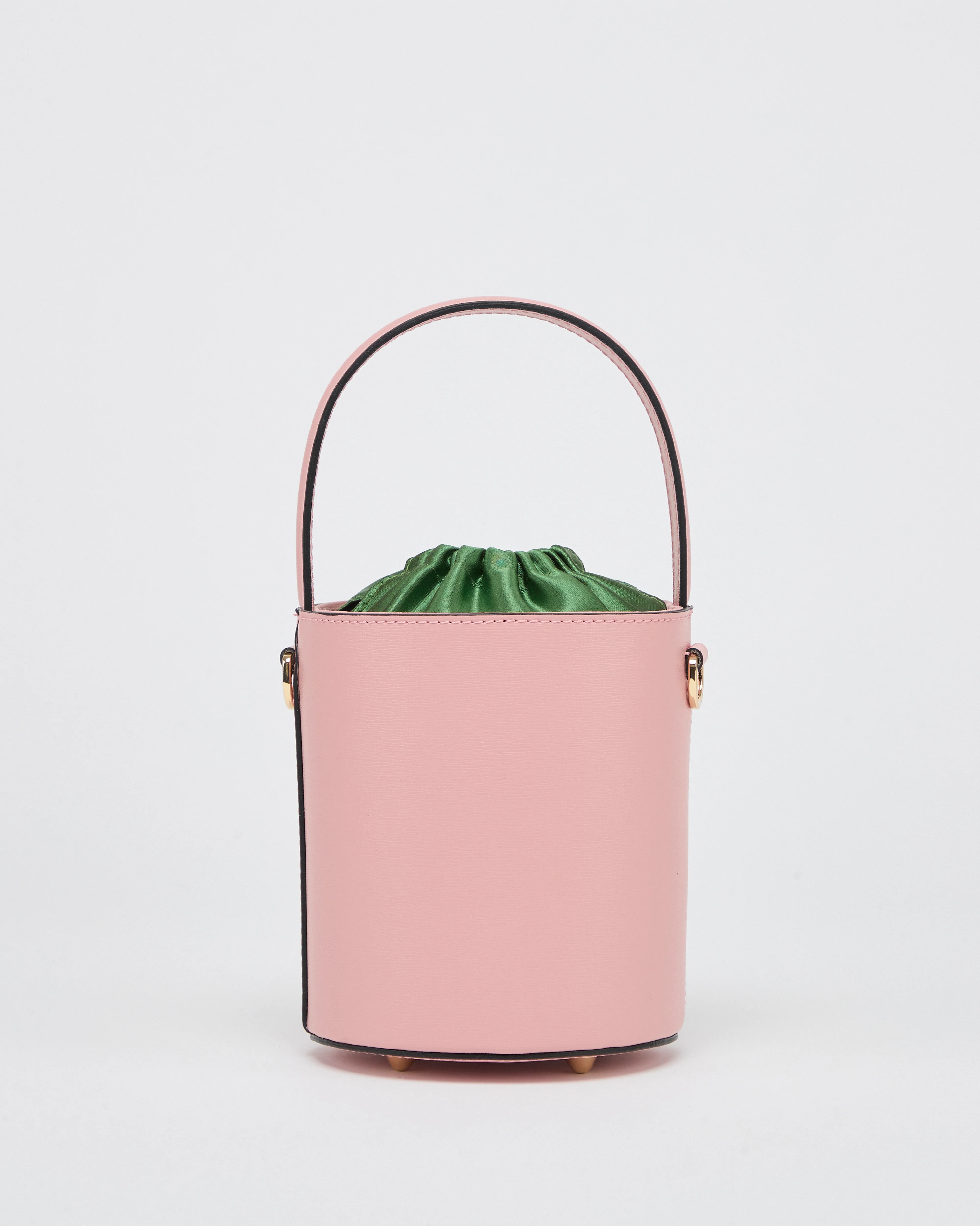 Mini Catherine pink | green satin closure