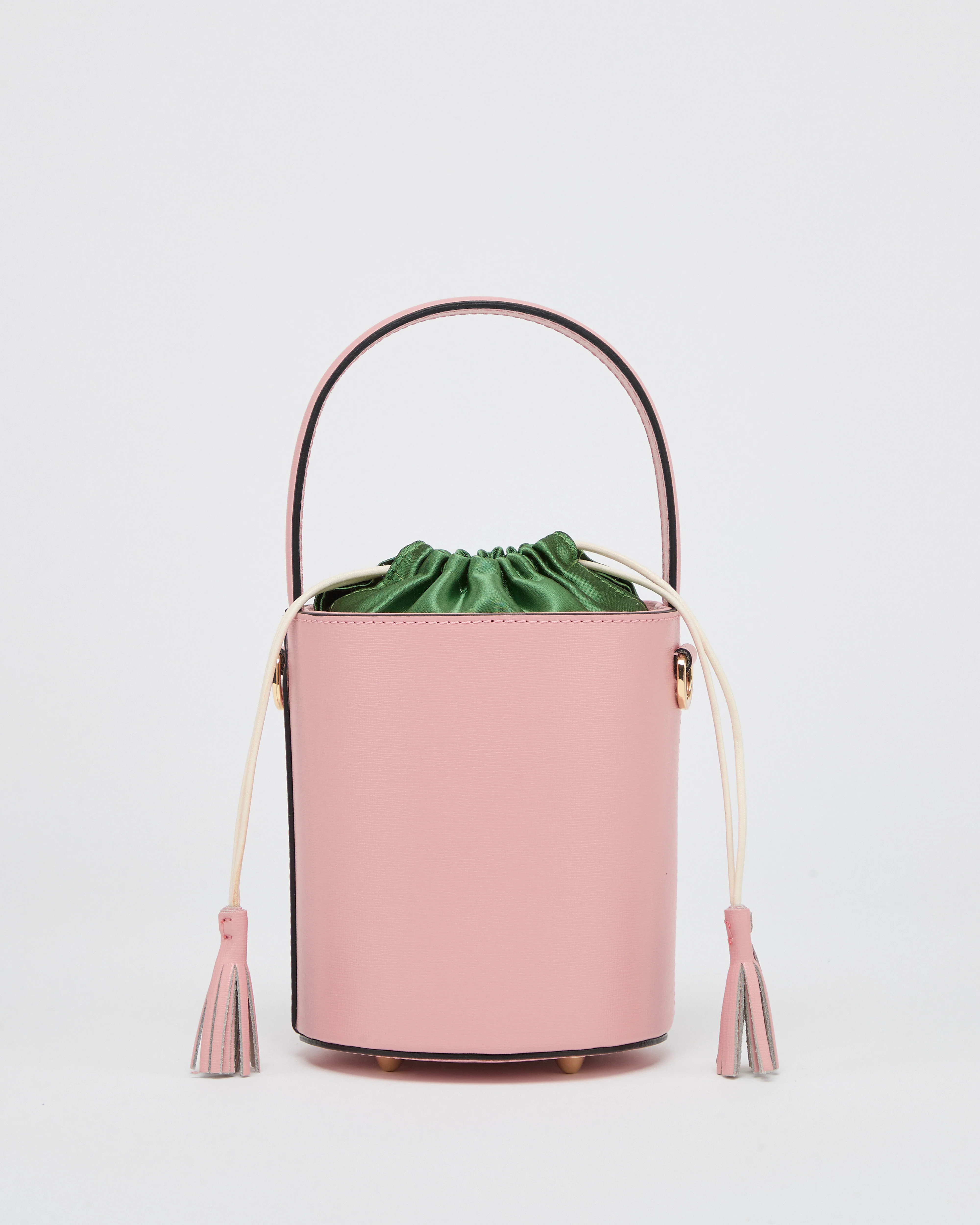 Mini Catherine pink | green satin closure - Image 2