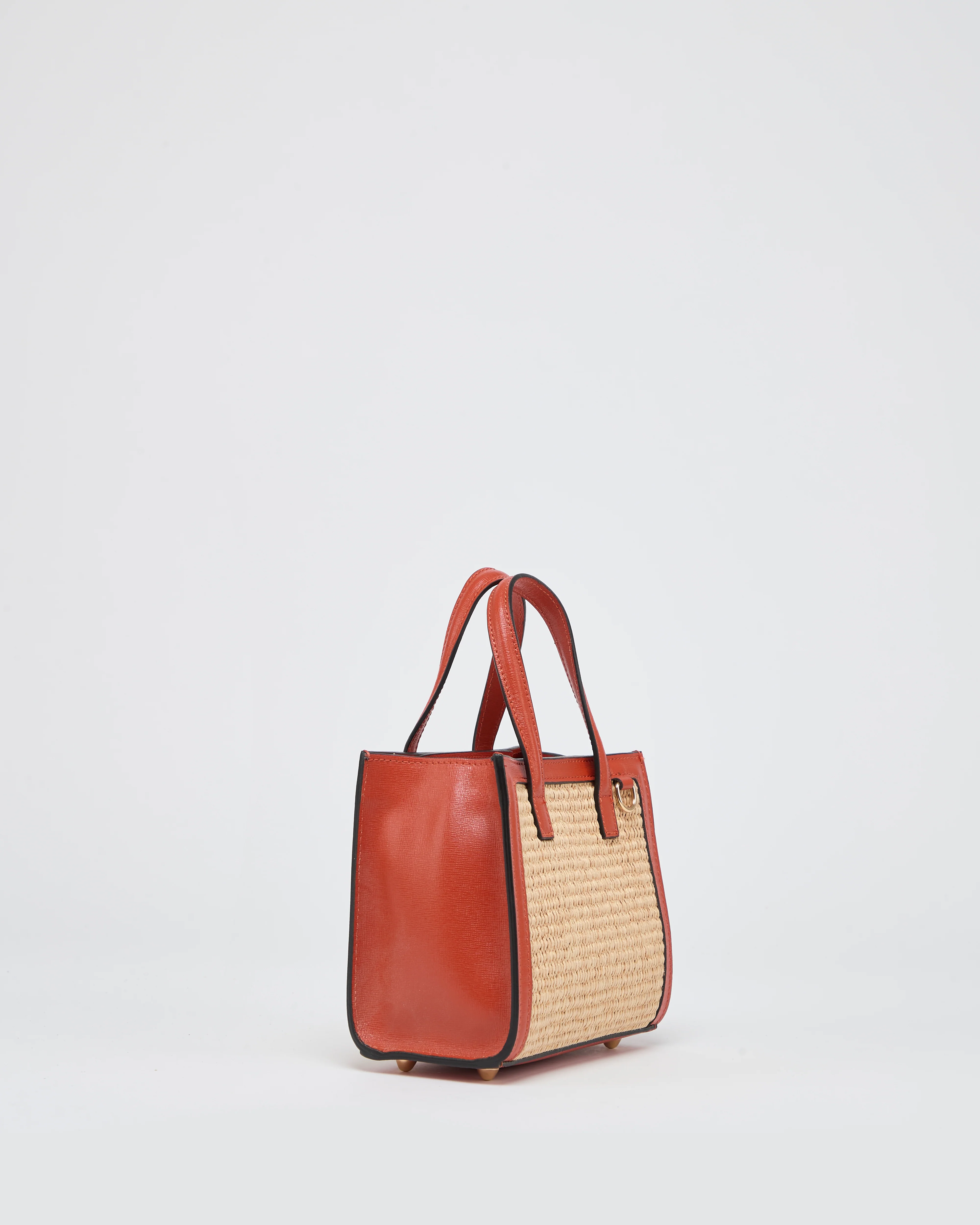 Mini Sophie raffia orange - Image 2