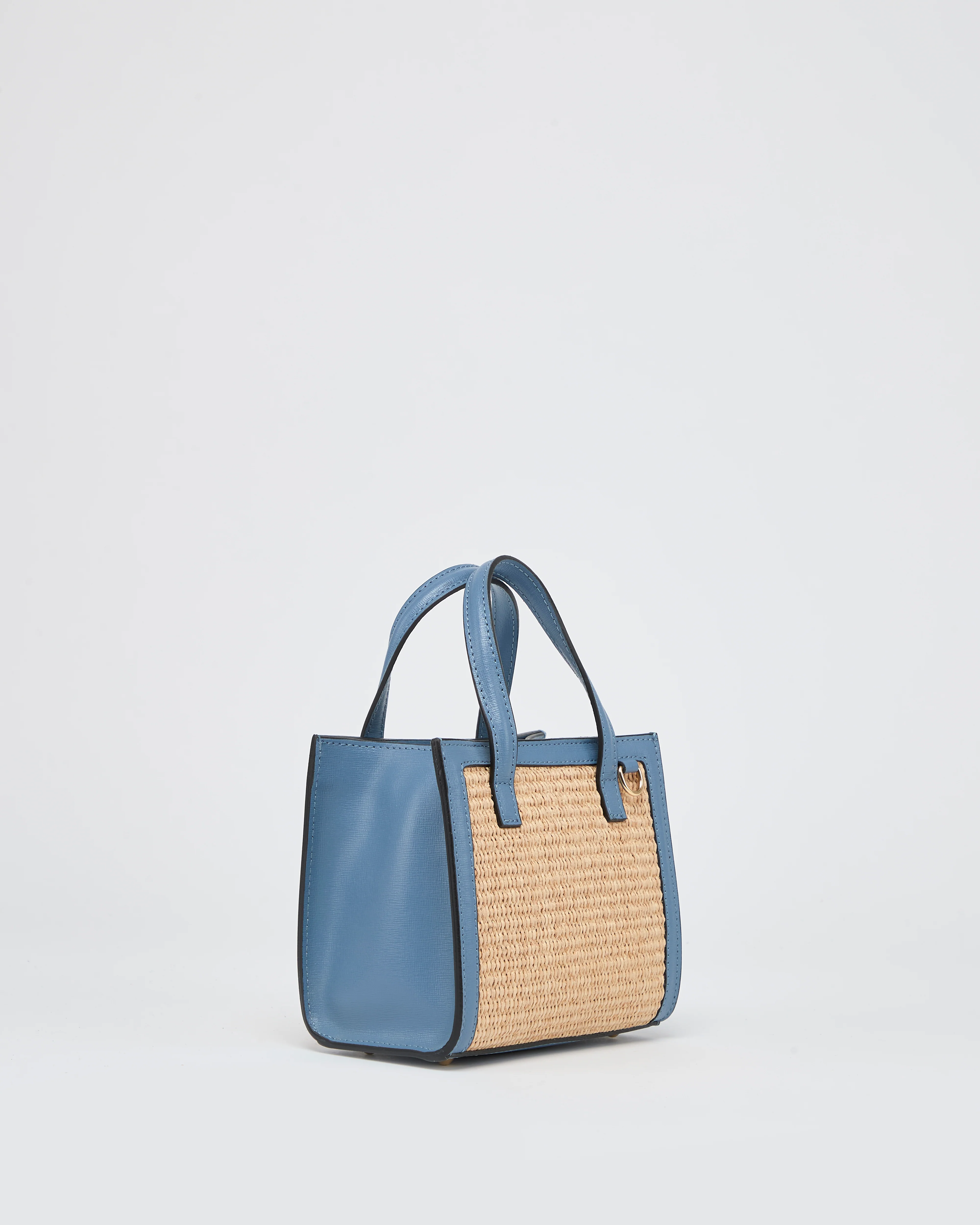 Mini Sophie raffia light blue - Image 2