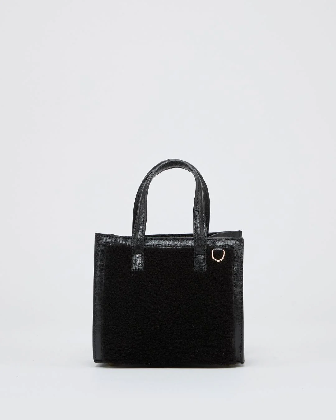 Mini Sophie shearling total black
