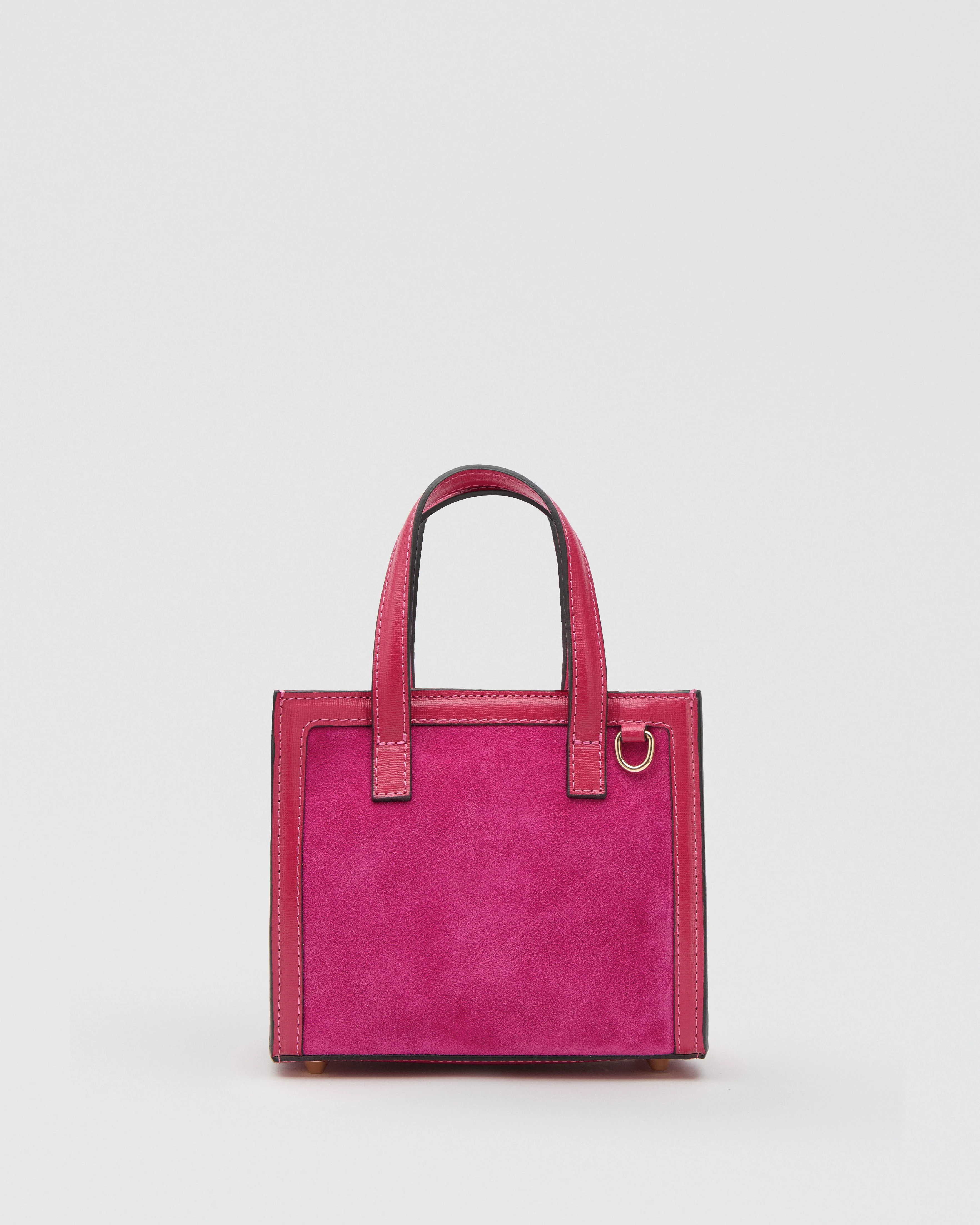 Mini Sophie suede fuchsia