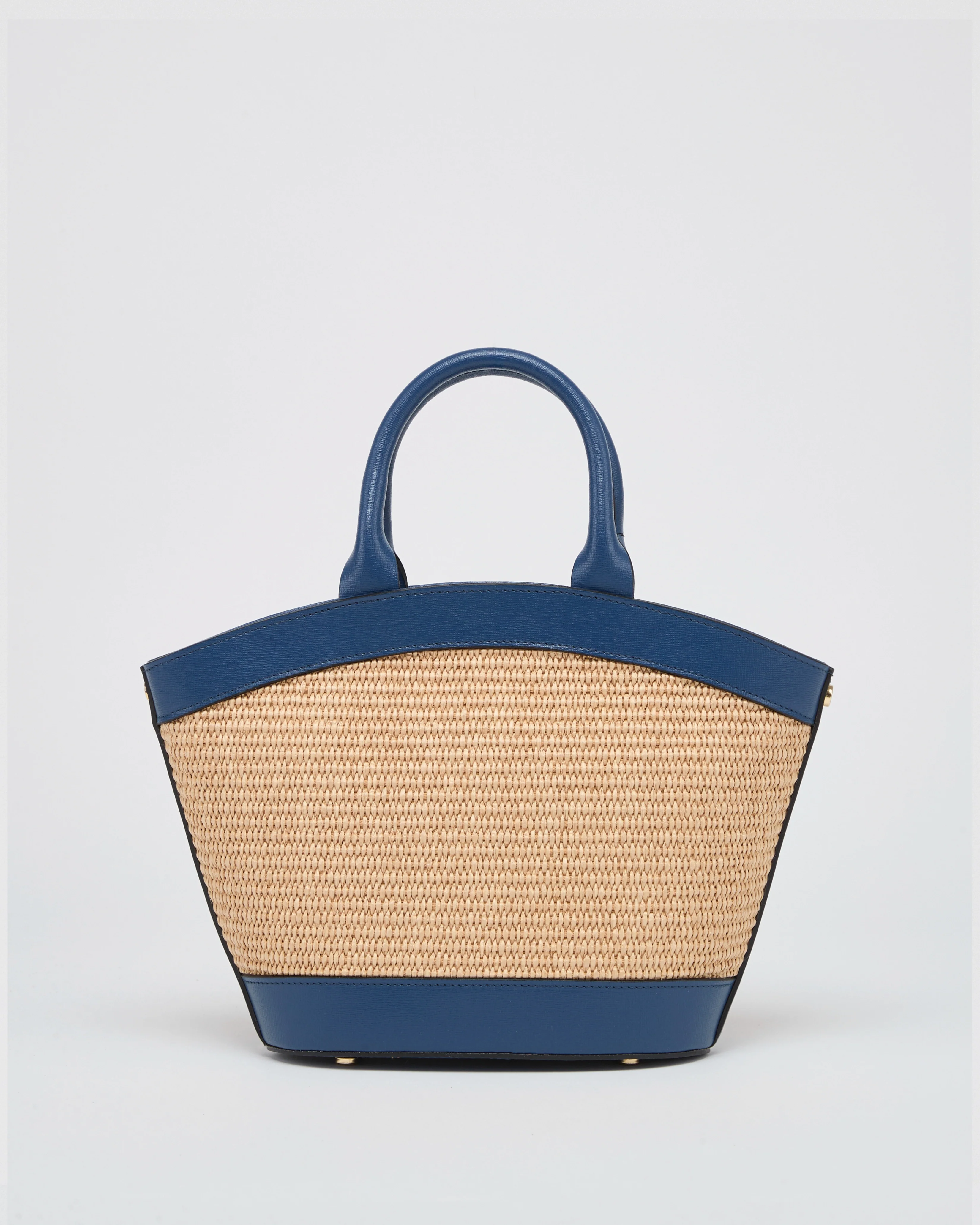 Mini Victoire raffia blue