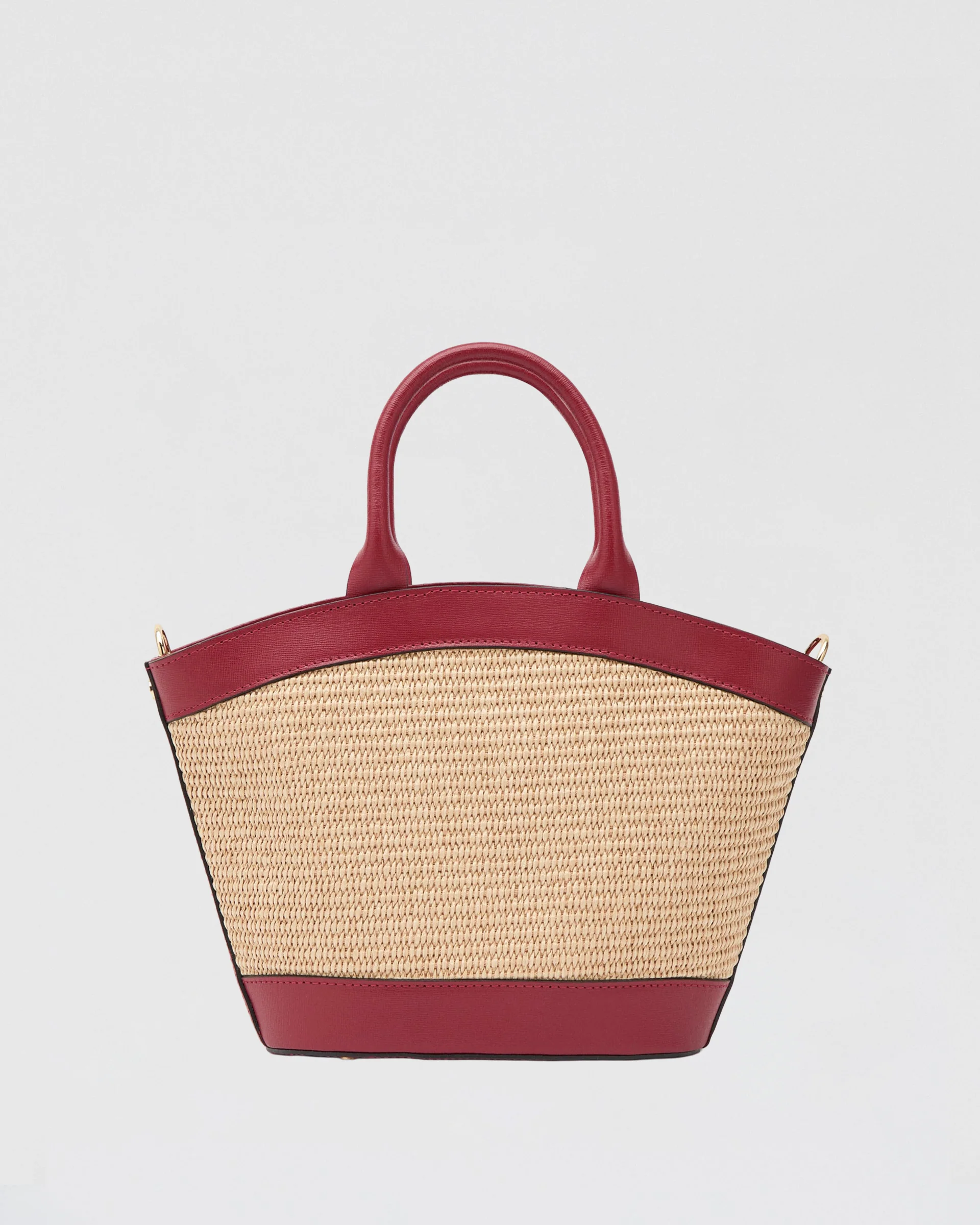 Mini Victoire raffia red