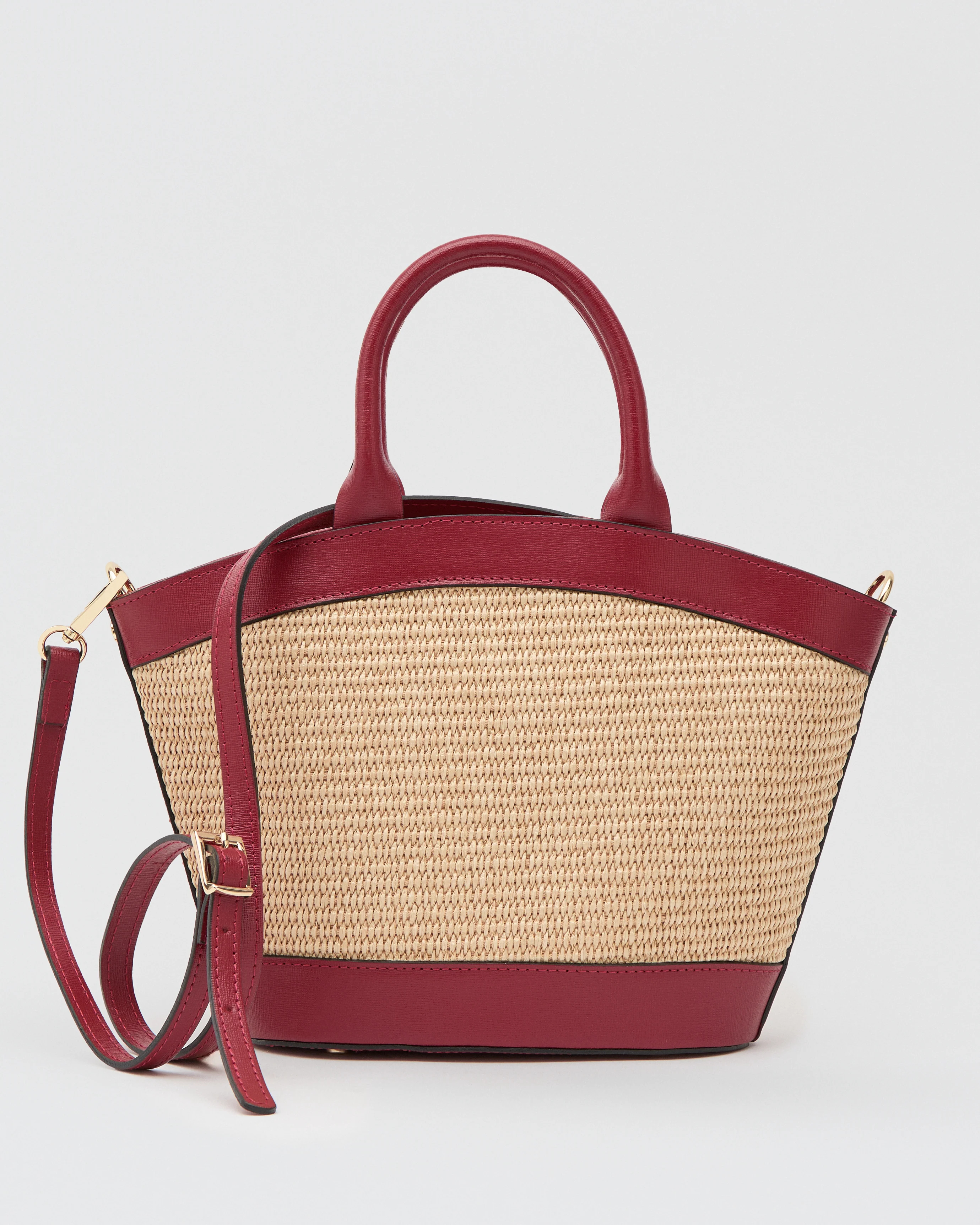 Mini Victoire raffia red - Image 2