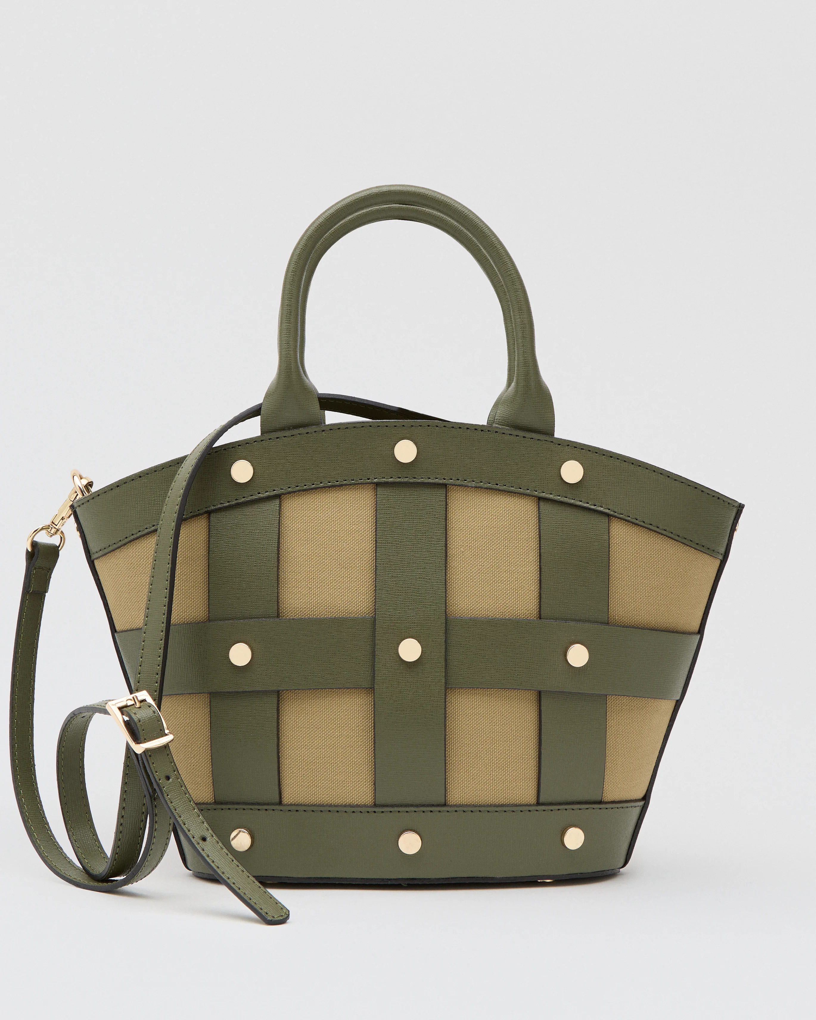 Mini Victoire stud canvas green - Image 2