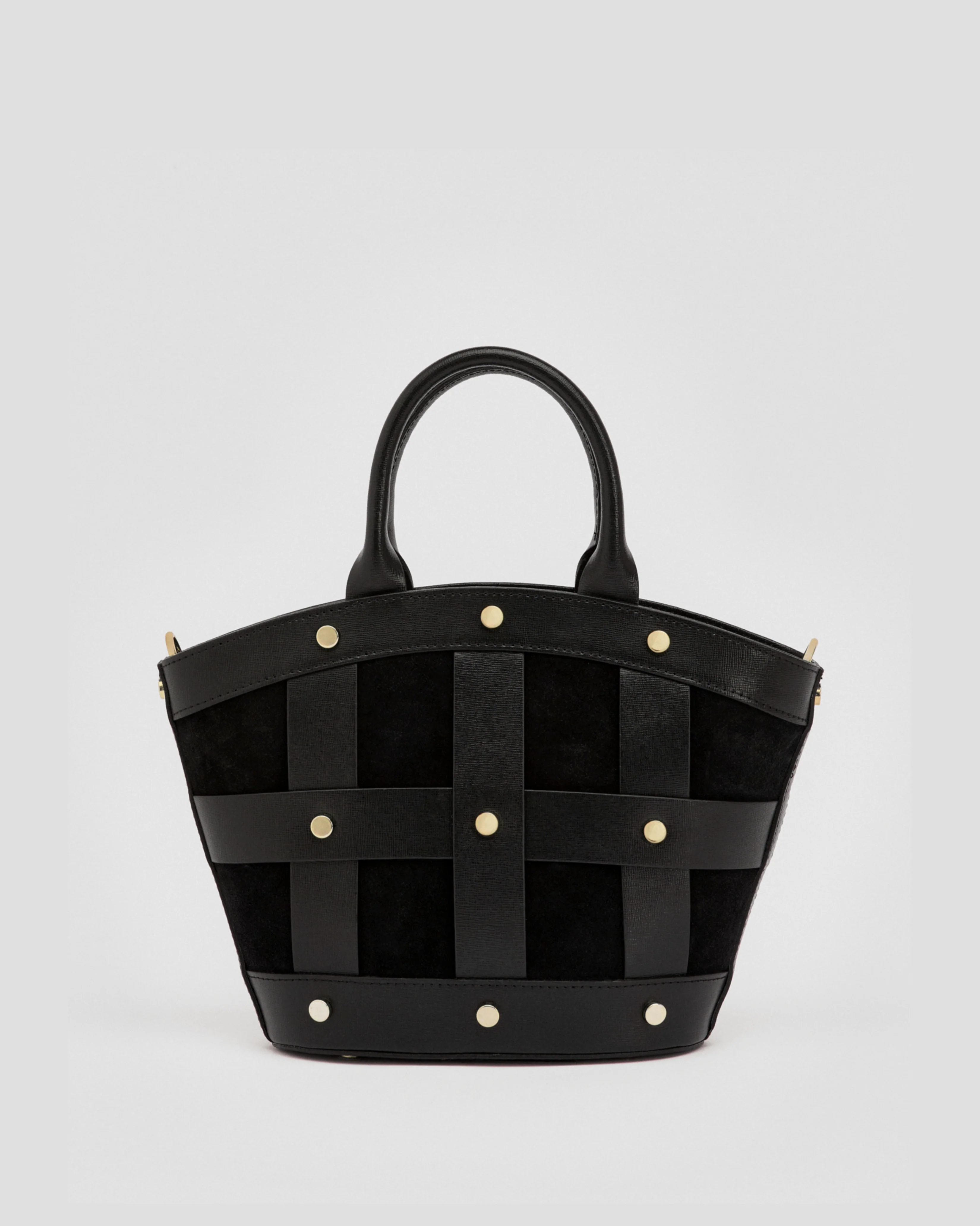 Mini Victoire stud suede black