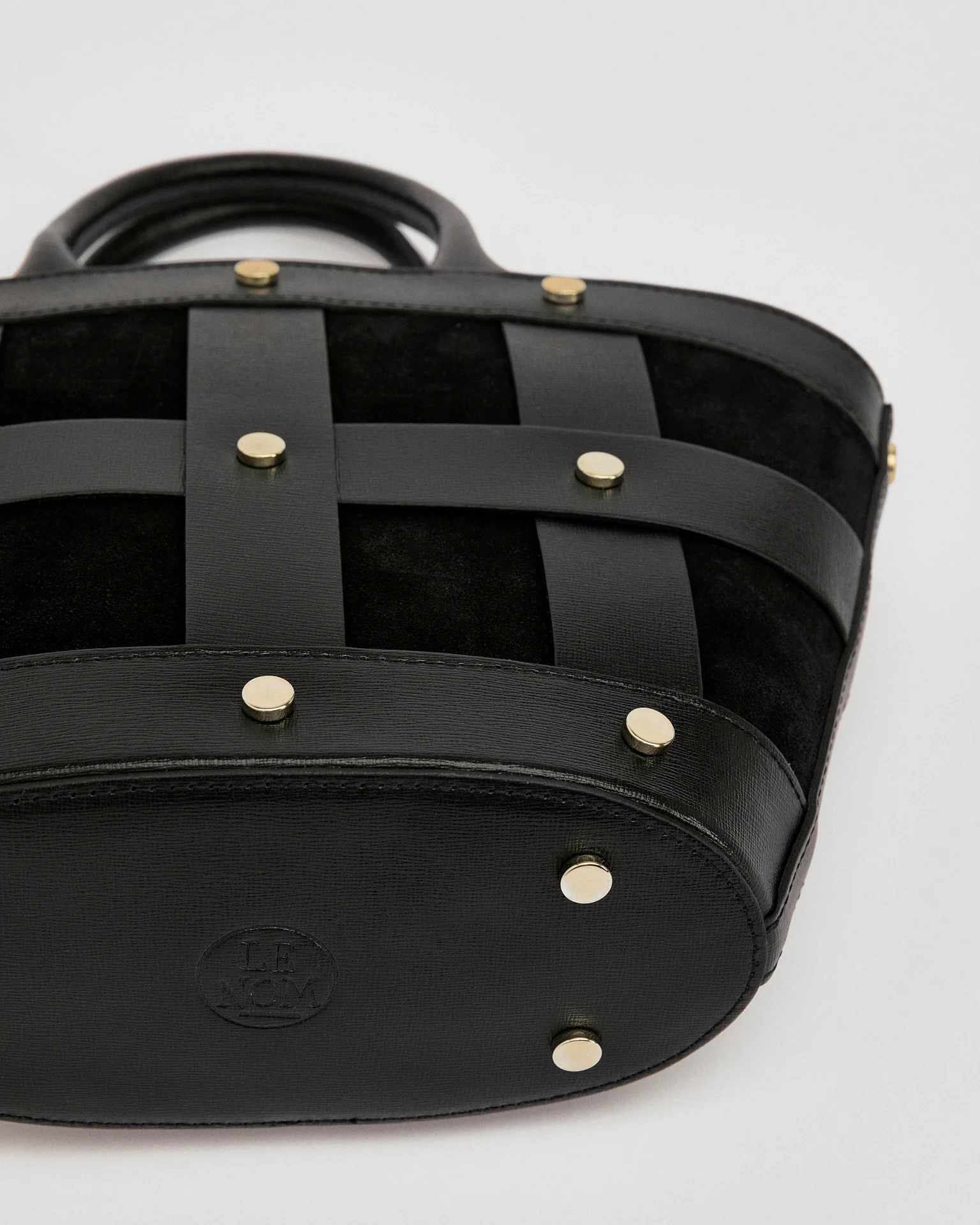 Mini Victoire stud suede black - Image 2