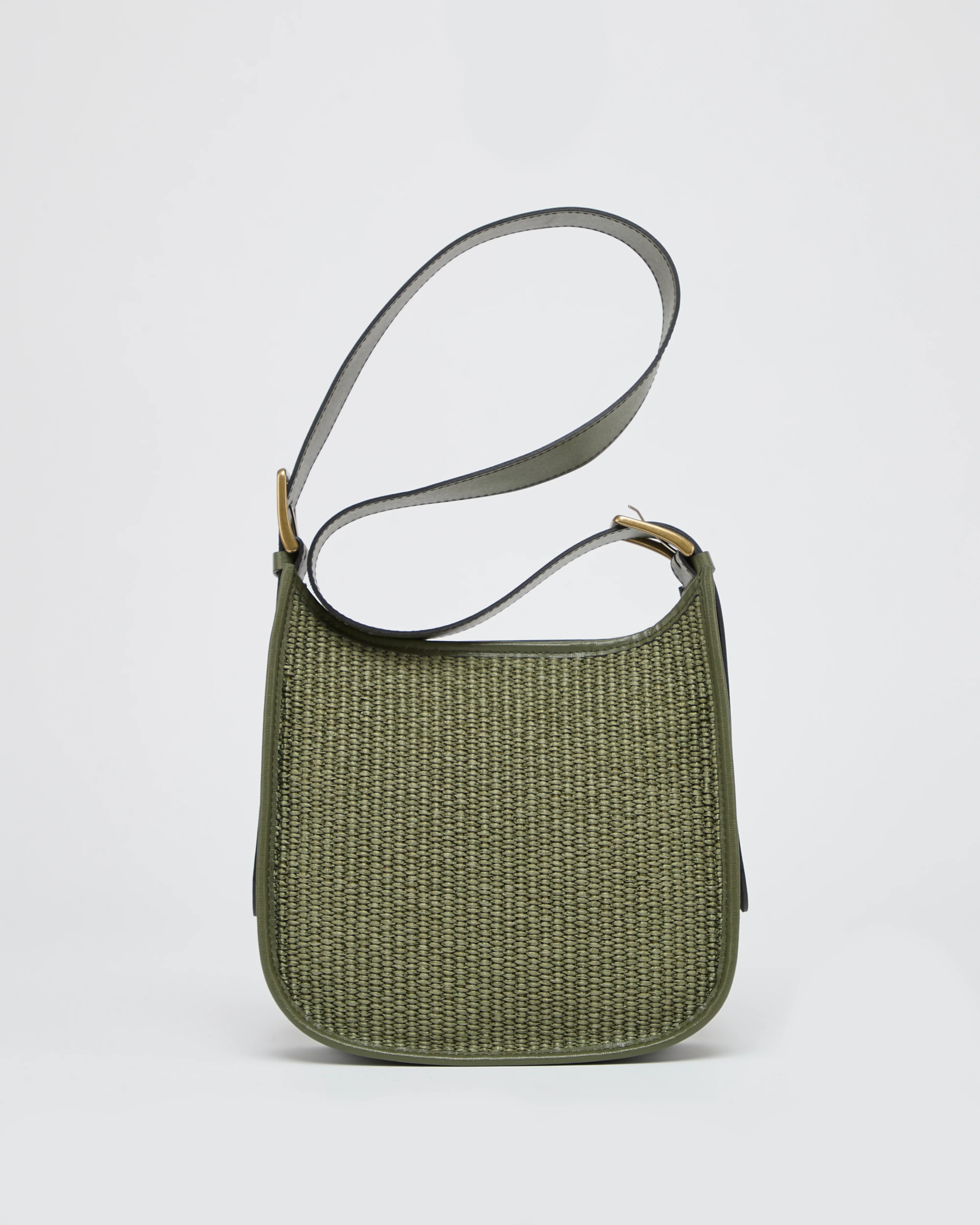 Odette raffia total green