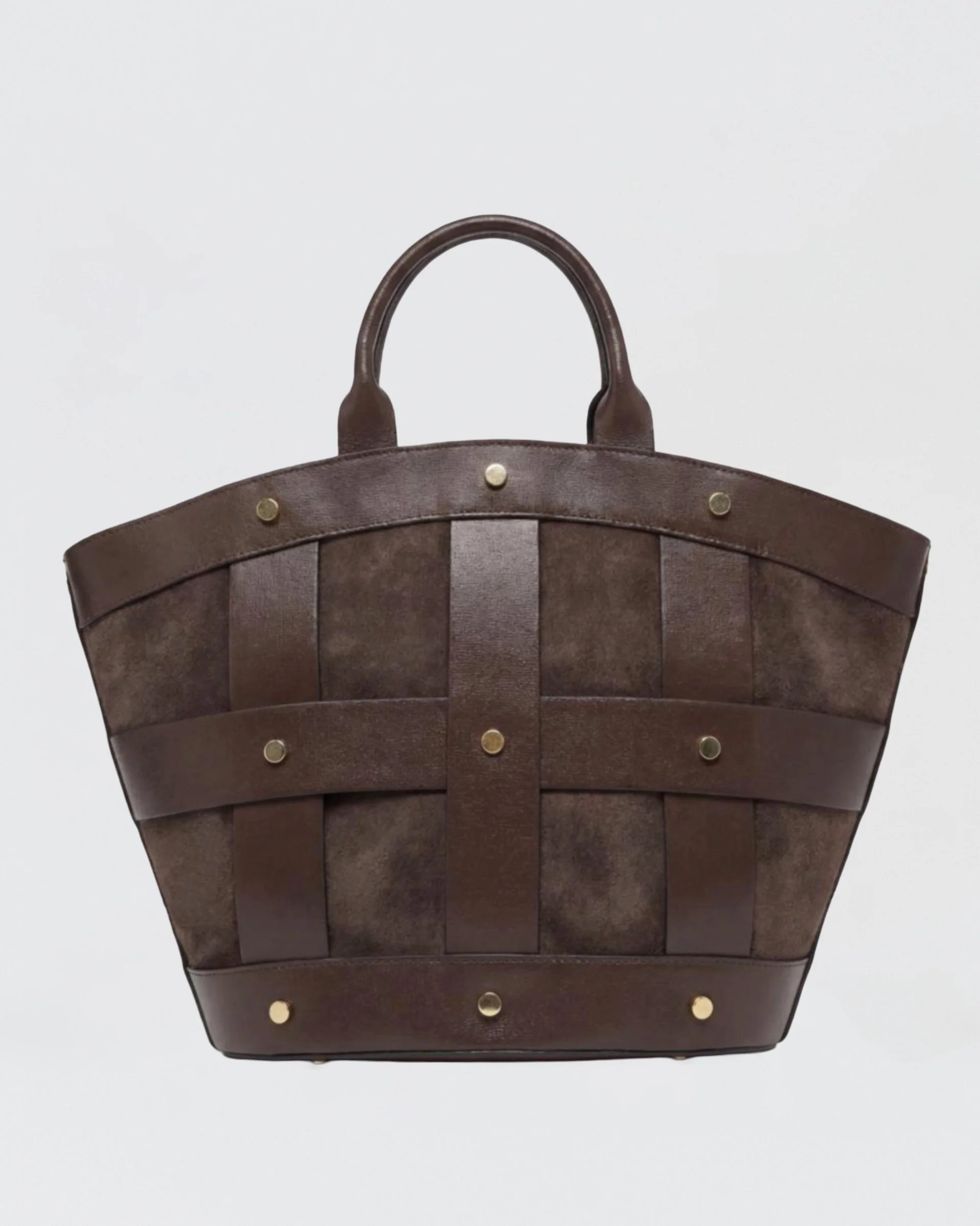 Victoire stud suede brown