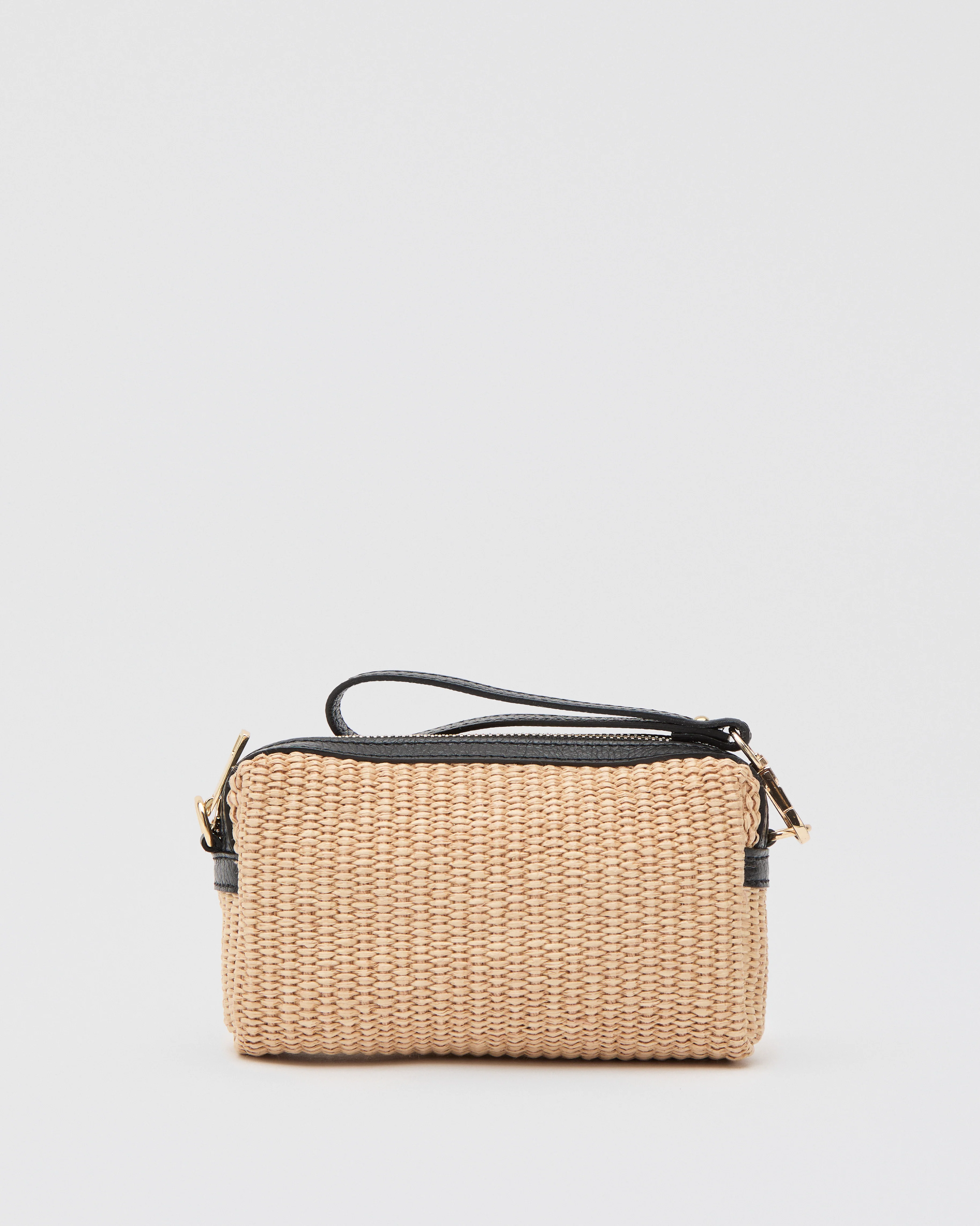 Virginie raffia black