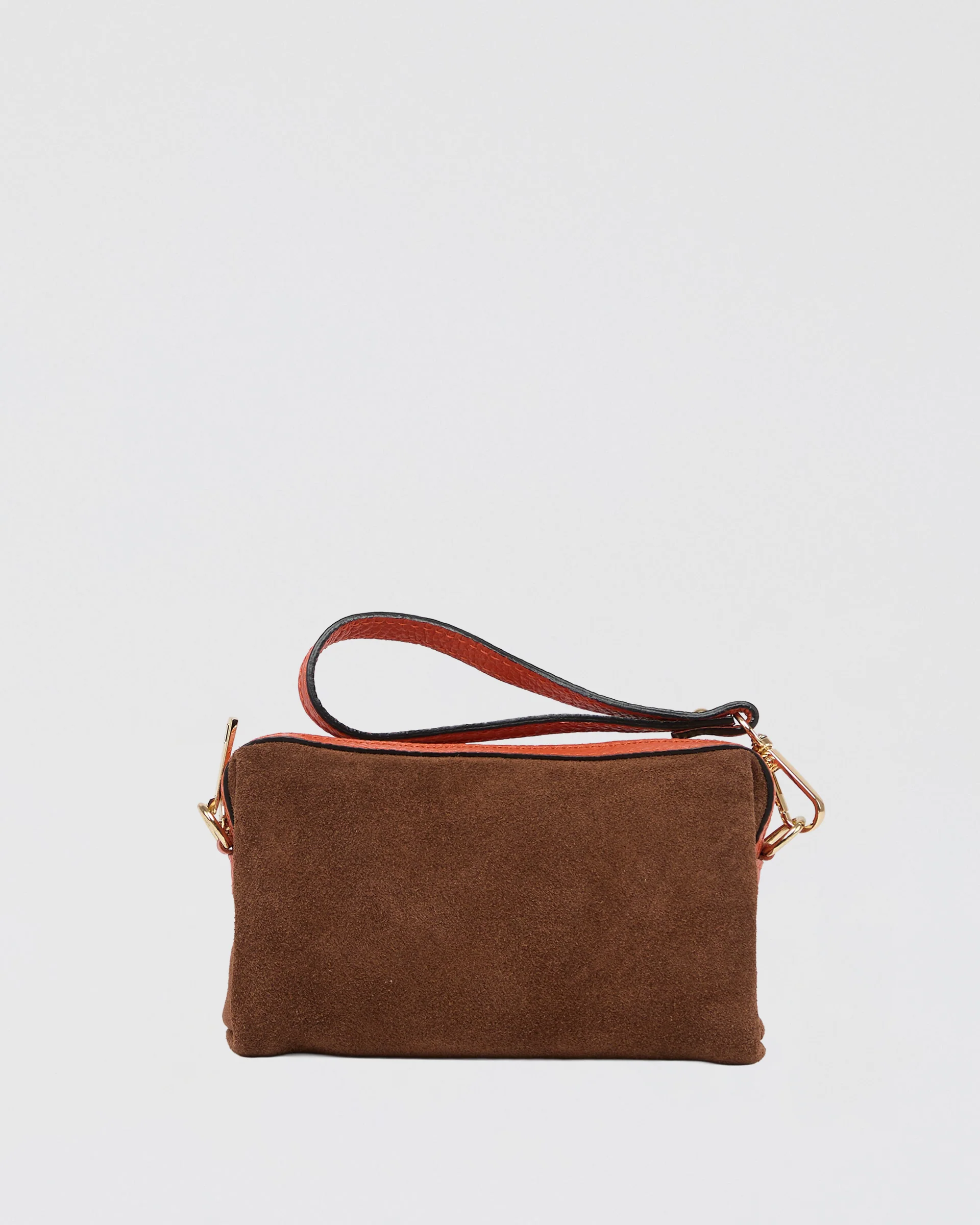 Virginie suede camel orange