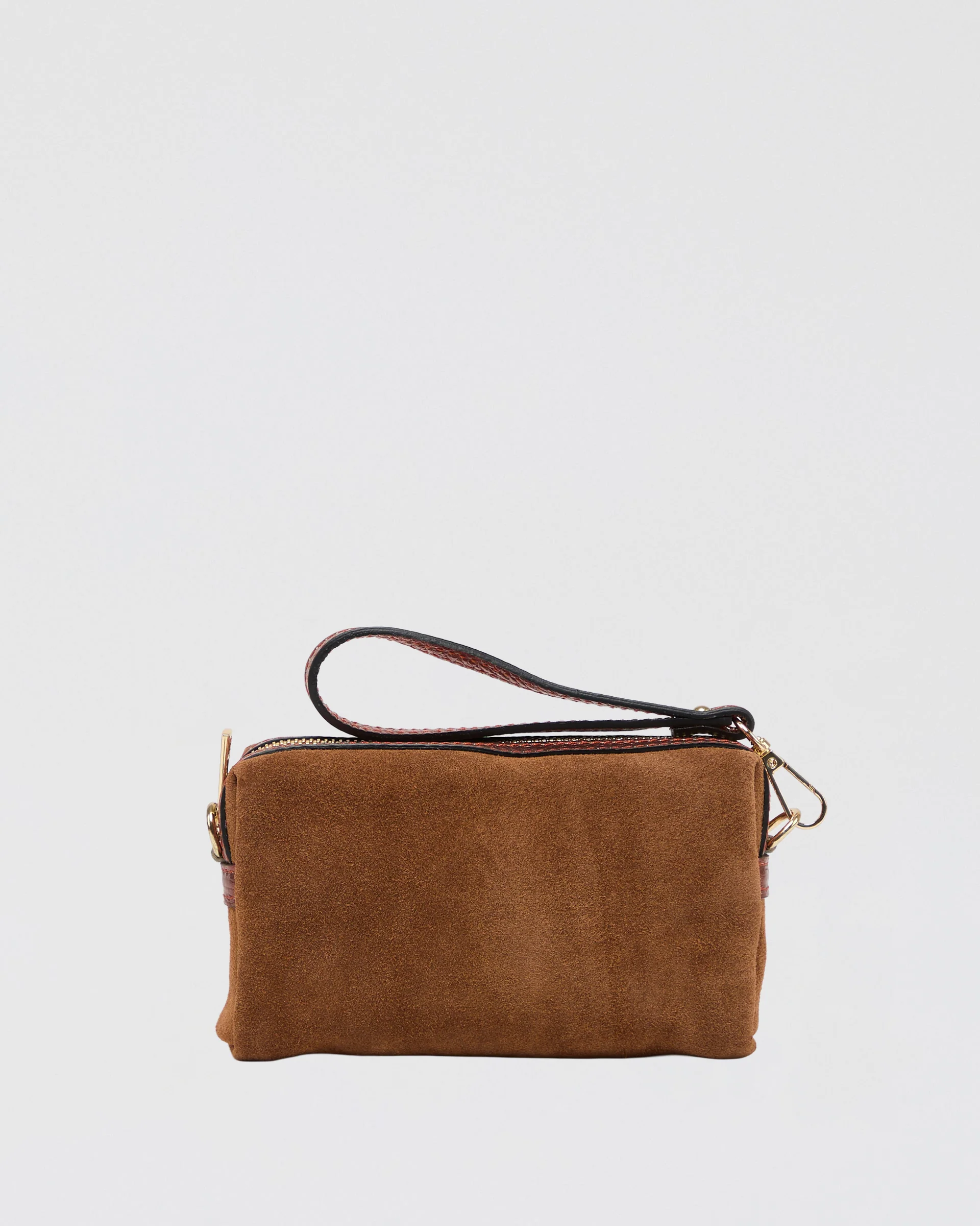 Virginie suede camel bronze