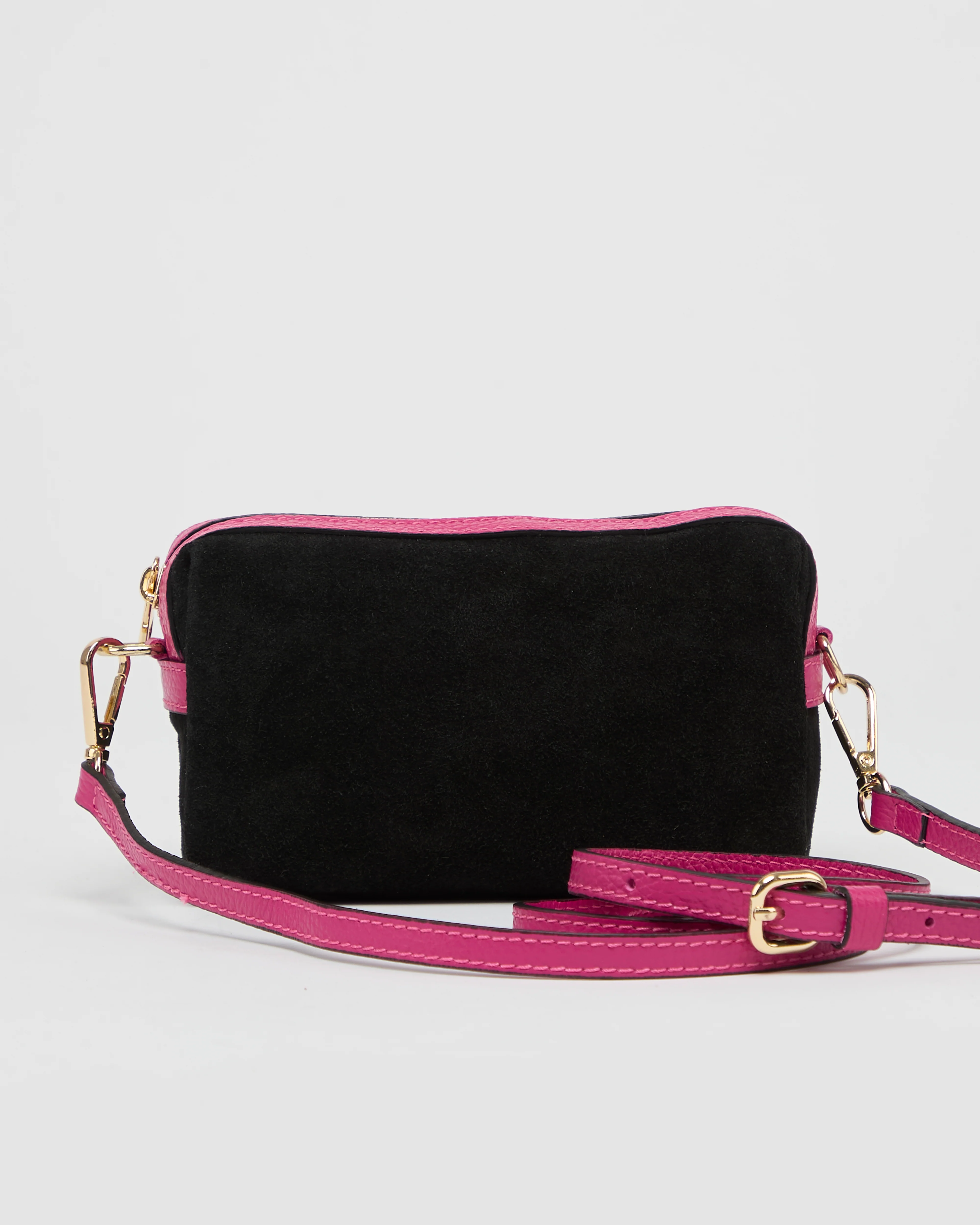 Virginie suede black fuchsia - Image 2